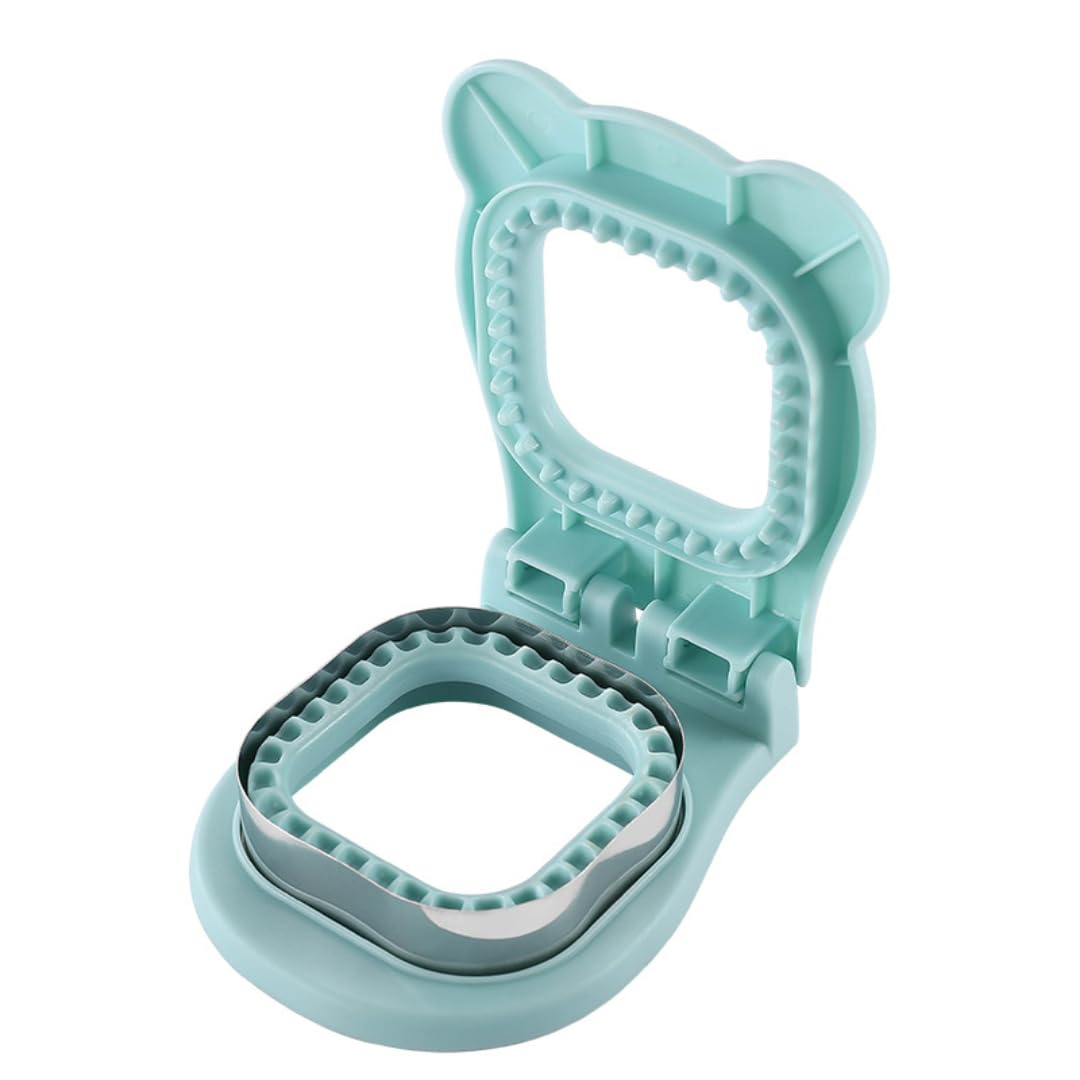 Sandwich Cutter and Sealer - Uncrustables Sandwich Maker for Easy Kids Lunch Prep | Square Sandwich Cutter for Breakfast & School Lunches (Light Blue) | Perfect for Meal Prep, Picnics & On-the-Go Snacks