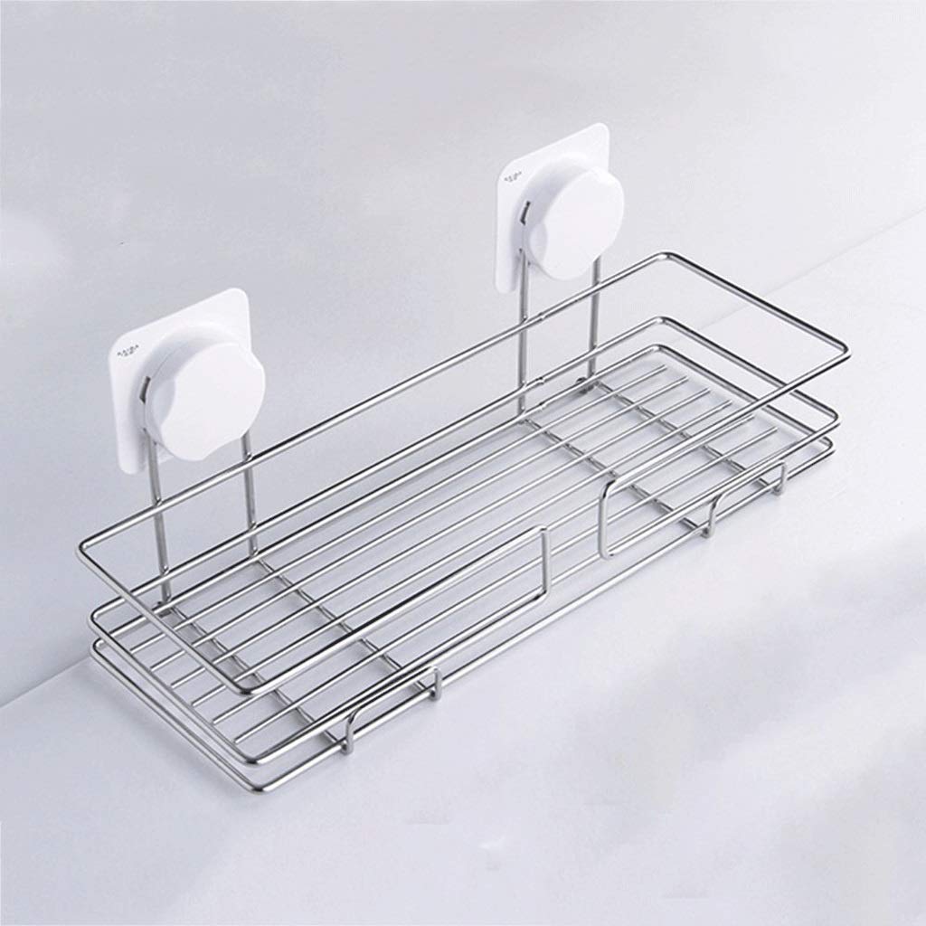 BTYAY Rustproof Stainless Steel Shower Caddy & Bath Shelf Organizer - No Damage Suction Cup Storage Combo for Bathroom & Kitchen Accessories | Perfect for Shower Organization, Bathroom Storage & Kitchen Utensil Holders