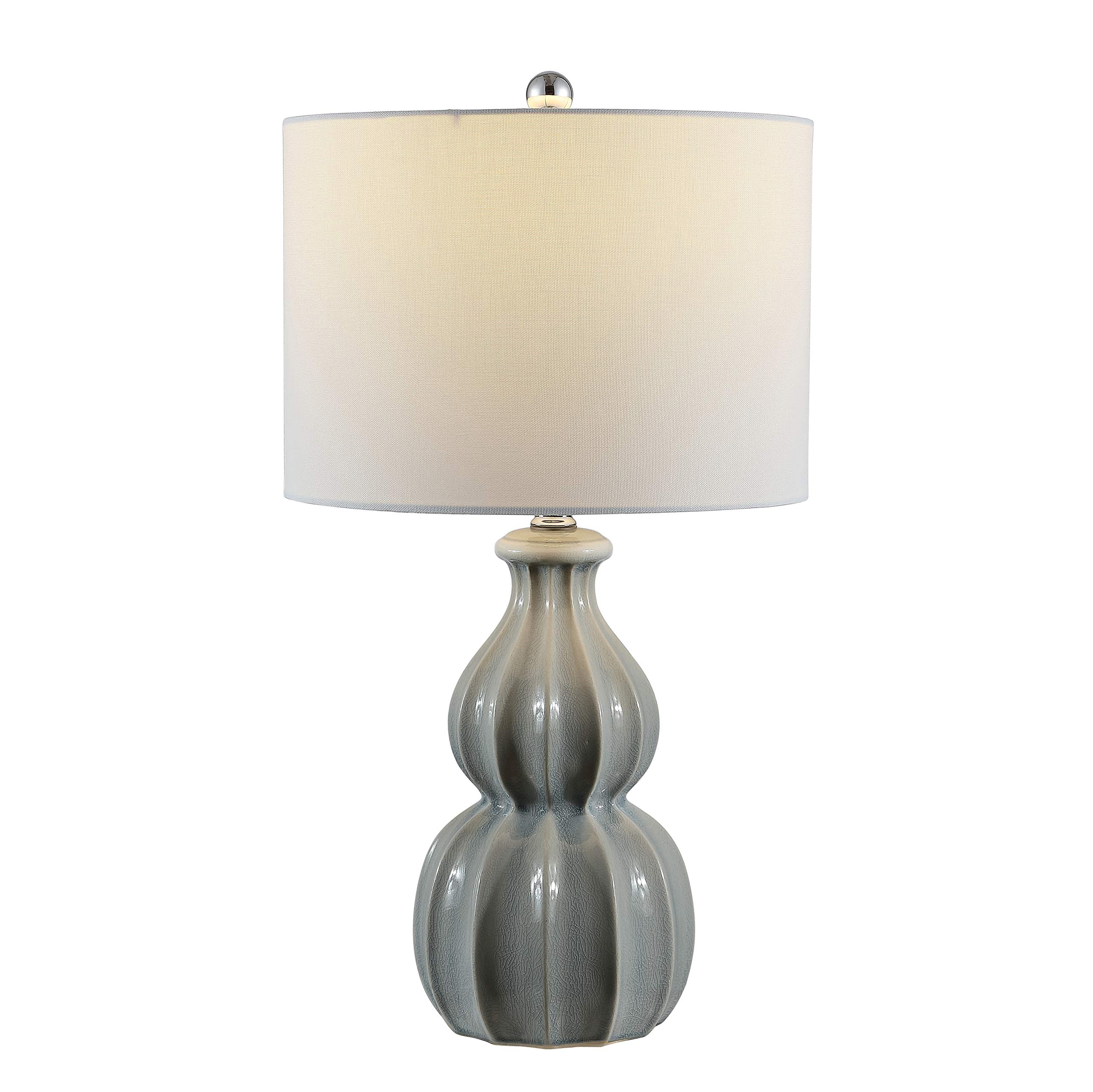 Safavieh Wade Grey Double Gourd Ceramic Table Lamp - 25