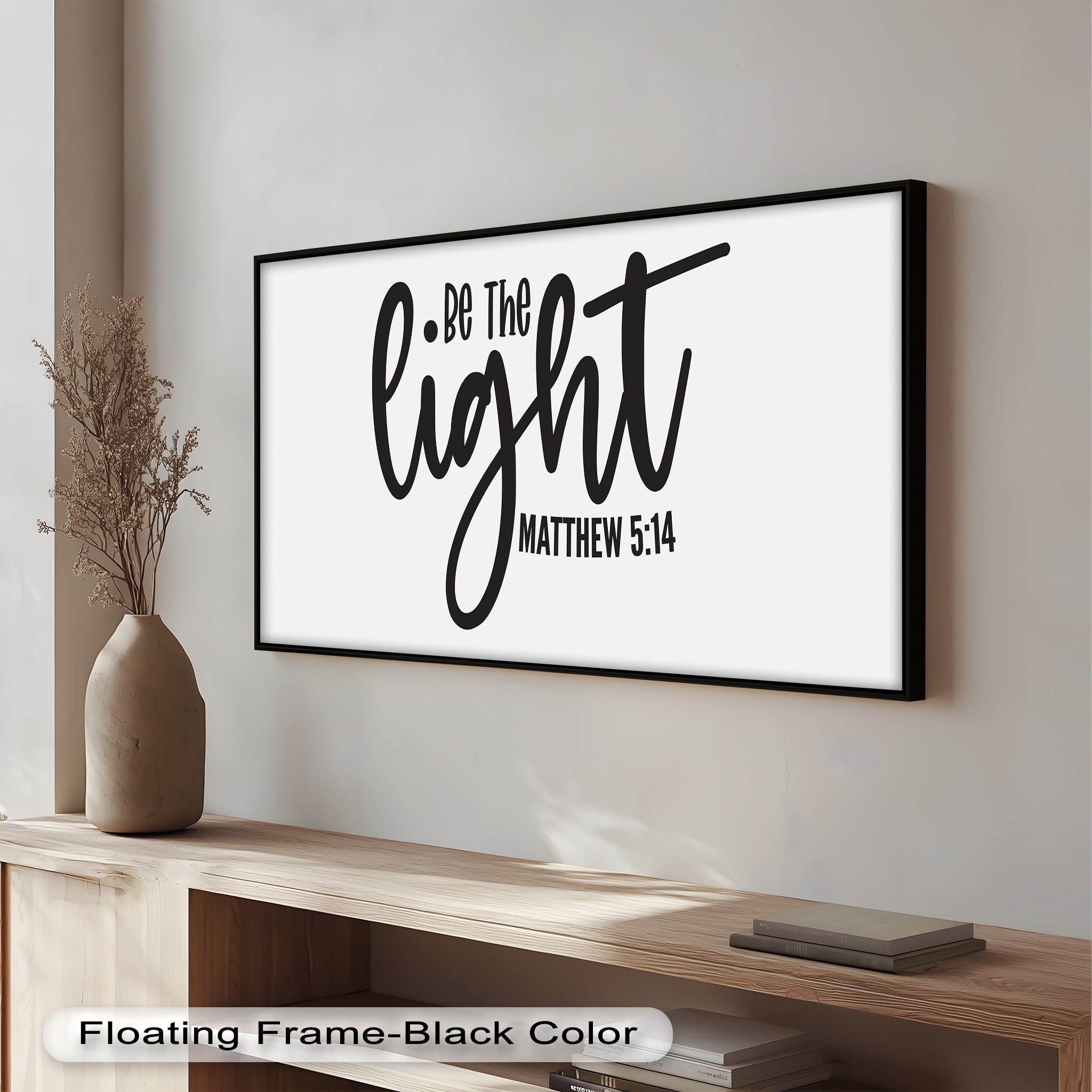 Be The Light - Matthew 5:14 Bible Verse Oil Painting - Christian Home Decor & Gift for Religious Inspiration