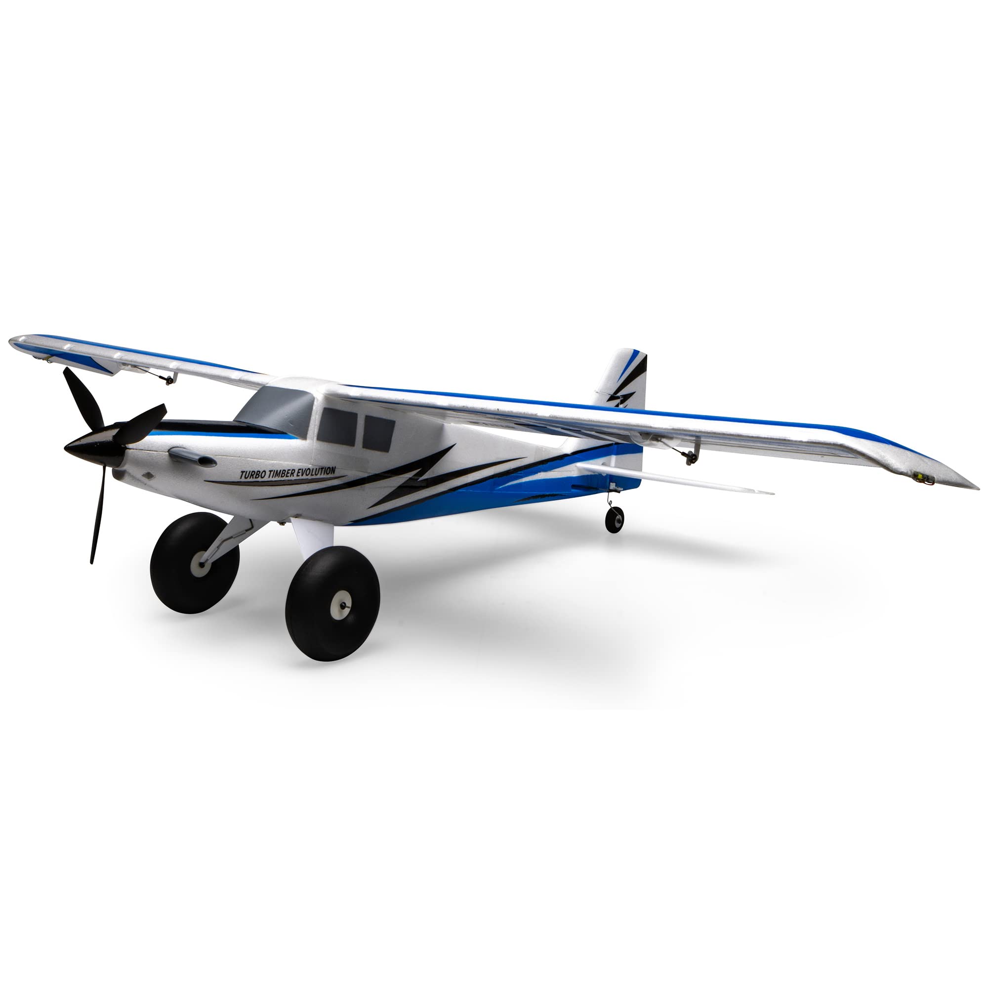 E-flite UMX Turbo Timber Evolution BNF RC Airplane - AS3X & SAFE Technology, No Transmitter/Battery/Charger (EFLU8950) | Perfect for Beginners, Backyard Flying & Indoor RC Aviation