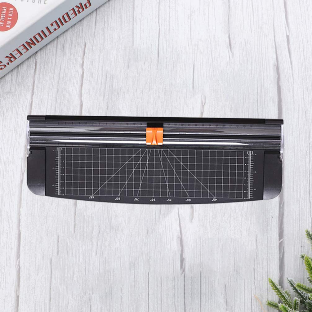 NUOBESTY 12 Inch Paper Trimmer & Cutter - Precision Guillotine Craft Machine with Gridded Base for Scrapbooking, Photos, Office & Home Use - Perfect for DIY Projects, Card Making & School Crafts