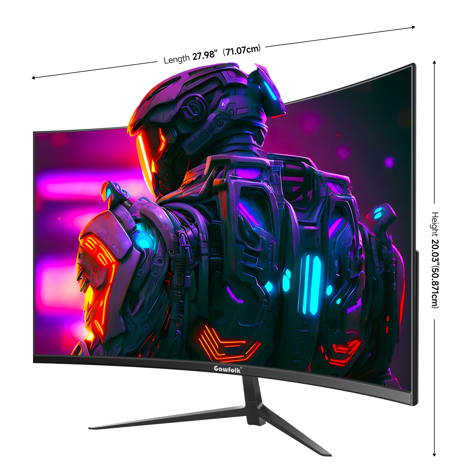 32 Inch Curved Gaming Monitor 144Hz/180Hz, QHD 2560x1440p 2K Resolution, 1500R Curvature, AMD FreeSync, DisplayPort & HDMI, VESA Wall Mountable - Perfect for Esports, Work & Home Entertainment