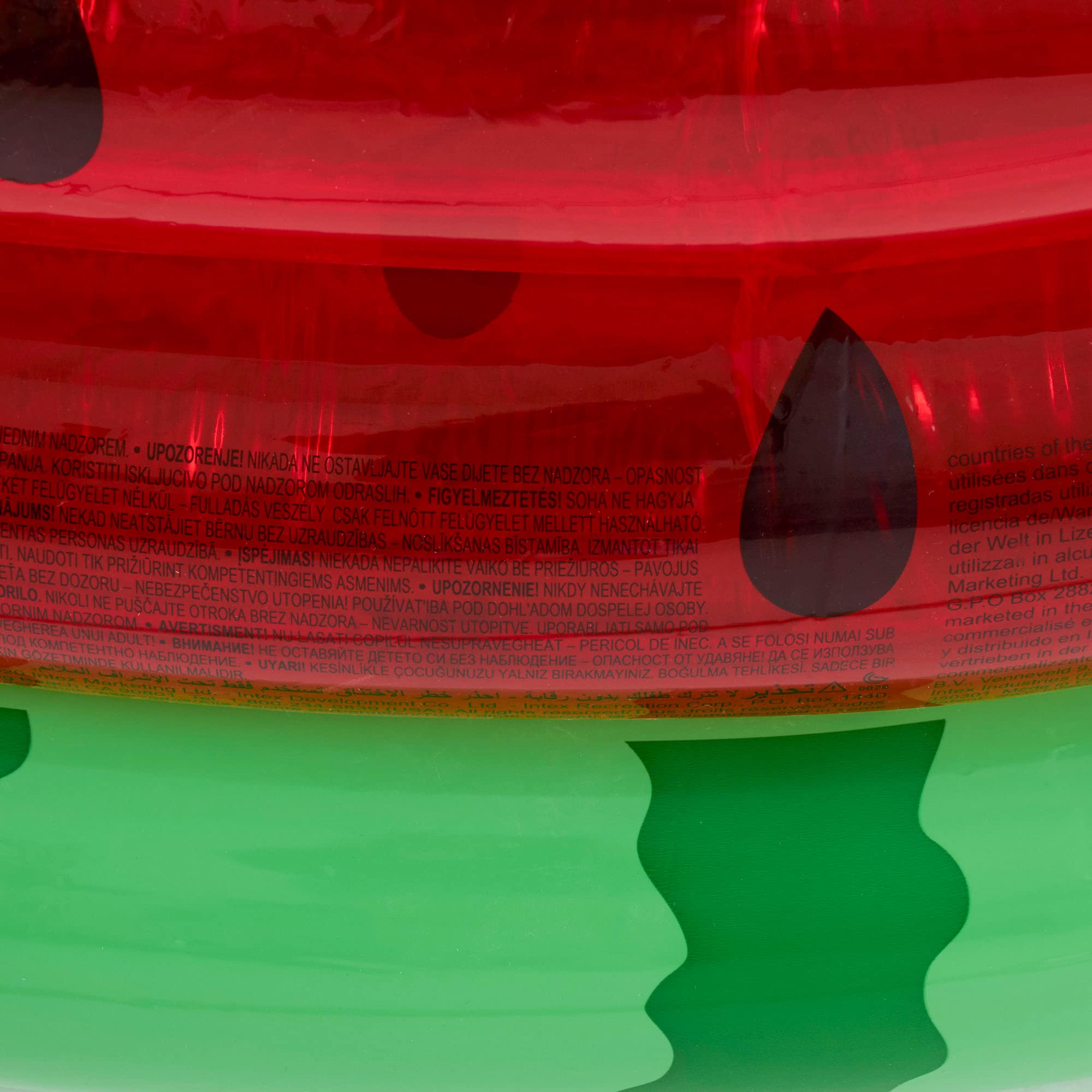 Intex 66-Inch Round Inflatable Outdoor Kids Swimming Pool - Watermelon Design for Ages 2+ - Perfect for Backyard Fun, Summer Parties, and Family Gatherings