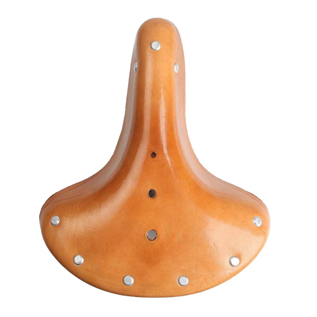 Retro Cowhide Spring Bike Saddle - Comfortable & Durable Cycling Seat for Women & Men | Jili Online Bike Accessories | Perfect for Urban Commuting, Leisure Rides & Vintage Bikes