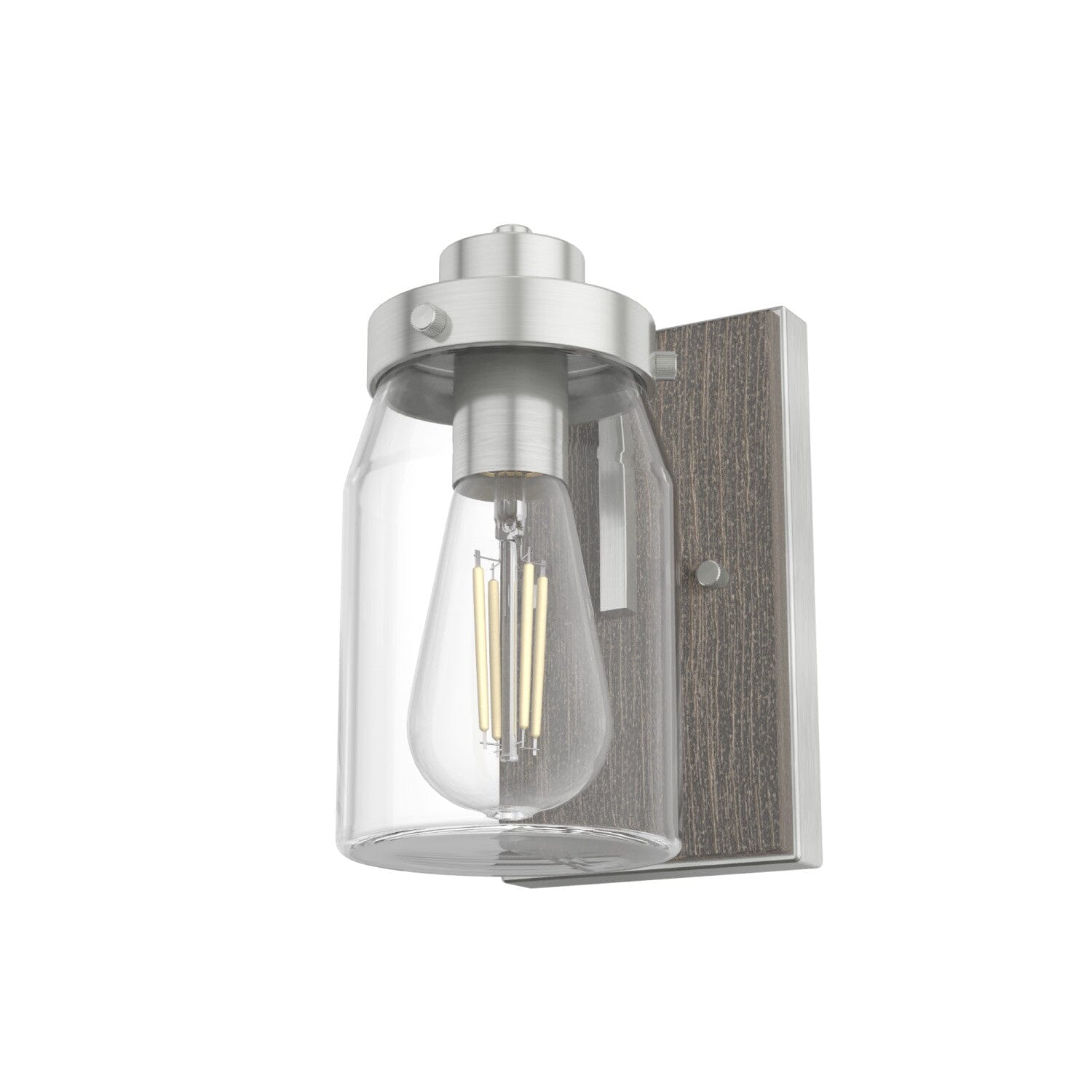 Devon Park 1 Light Wall Sconce - Modern Indoor/Outdoor Wall Light Fixture for Living Room, Bedroom, Porch & Patio Lighting