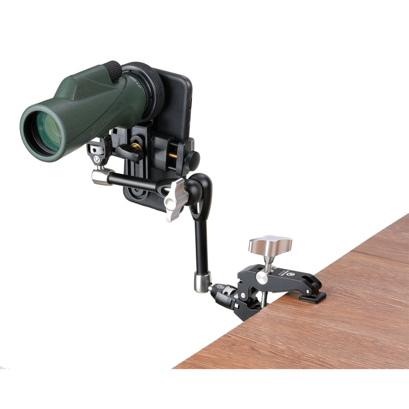 VEO CP 65 Kit with Clamp, Deluxe Support Arm & Smartphone Holder - Professional Camera Mount for Live Streaming, Vlogging & Video Recording - Perfect for YouTube, TikTok & Social Media Content Creation