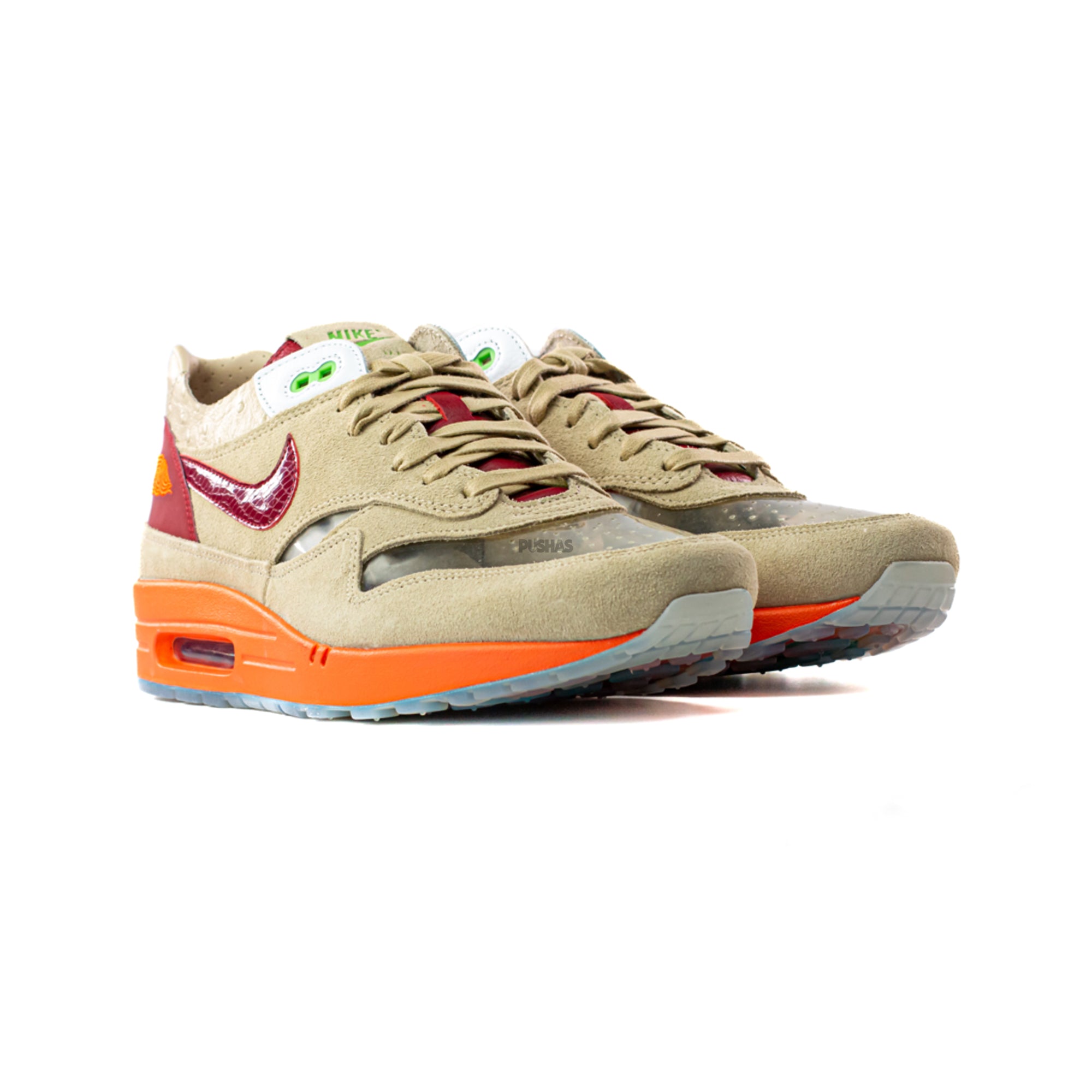 Nike Air Max 1 x CLOT 'Kiss of Death' Sneakers (2021 Release) - Limited Edition Collaboration Shoes for Running, Streetwear & Sneaker Collectors