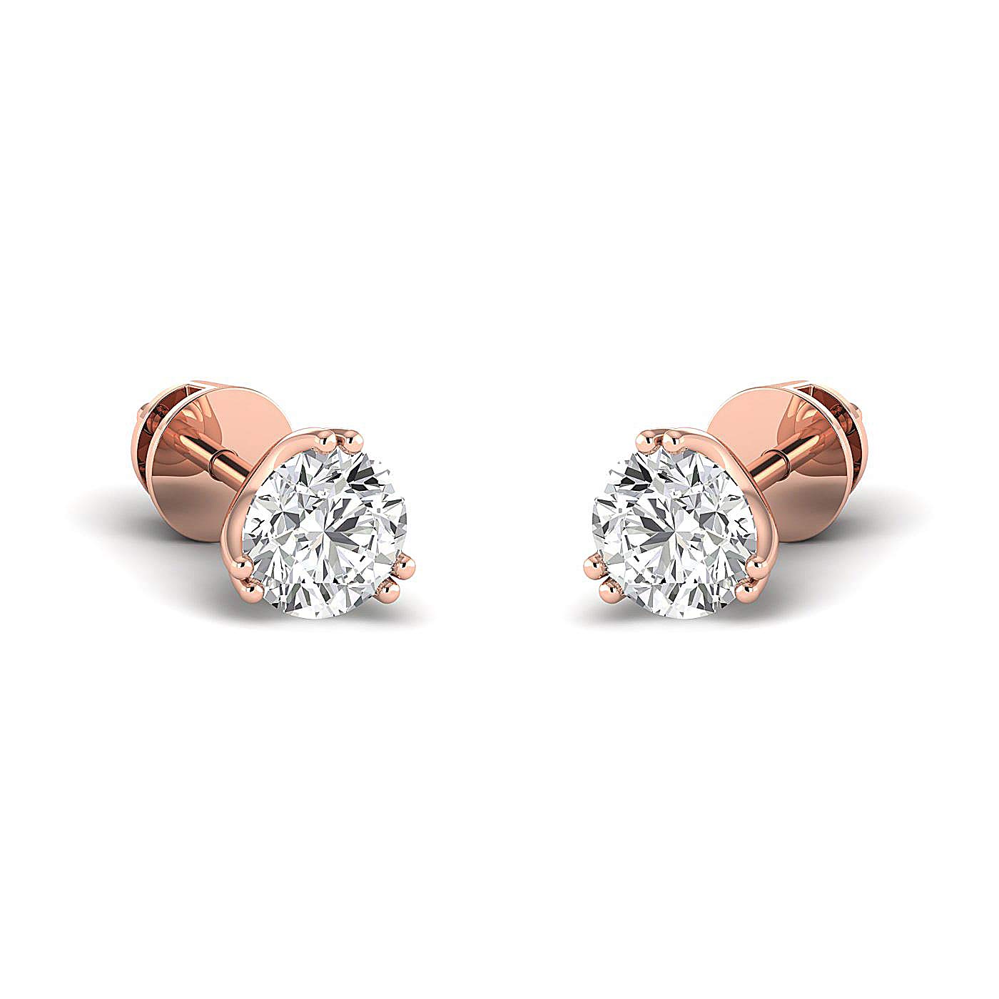 0.30-4 Carat Lab Created Diamond Stud Earrings for Women | SI-FG Clarity, Round Brilliant Cut | 100% Pure Diamond Jewelry Gift (Perfect for Weddings, Anniversaries & Special Occasions)