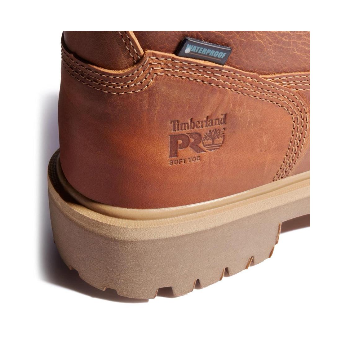 8 Inch Soft Toe Waterproof Insulated 400G Work Boots for Men - Brown, Comfortable & Durable Safety Shoes for Construction, Hiking & Outdoor Work