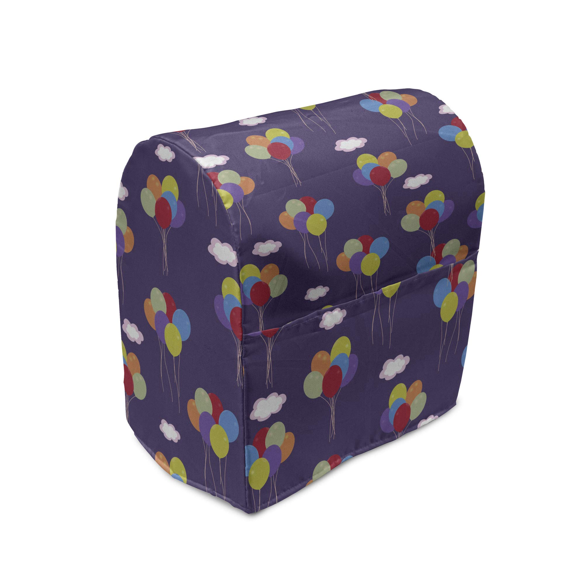 **Ambesonne Balloons Stand Mixer Cover - Colorful Balloons & Clouds Design, 6-8 Quarts Kitchen Appliance Organizer with Pocket - Perfect for Birthdays, Parties & Festive Decor (Multicolor)**    *(Use Case: Protect your stand mixer in style during birthday parties, kitchen organization, or festive celebrations!)*