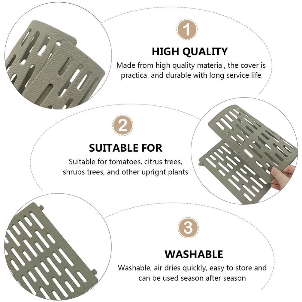 2 Pack Tree Trunk Protectors - Durable Bark Guard Covers for Plants, Lightweight Plastic Plant Growth Shields, Easy to Clean - Ideal for Garden, Landscaping & Outdoor Plant Protection