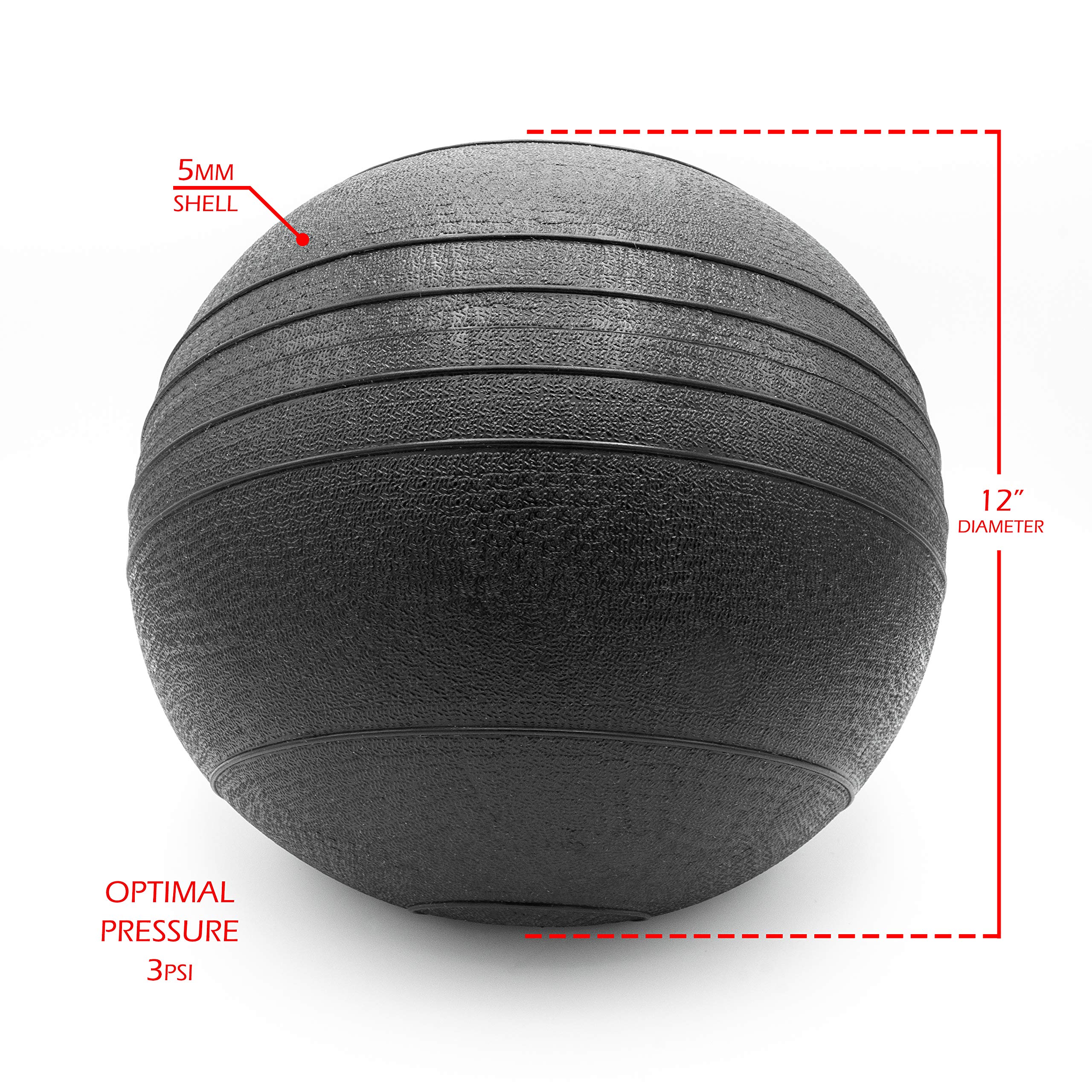 Valor Fitness Slam Balls - Heavy Duty Weighted Exercise Ball for CrossFit, HIIT, Strength Training & Functional Fitness Workouts - Perfect for Gym, Home & Outdoor Fitness Training
