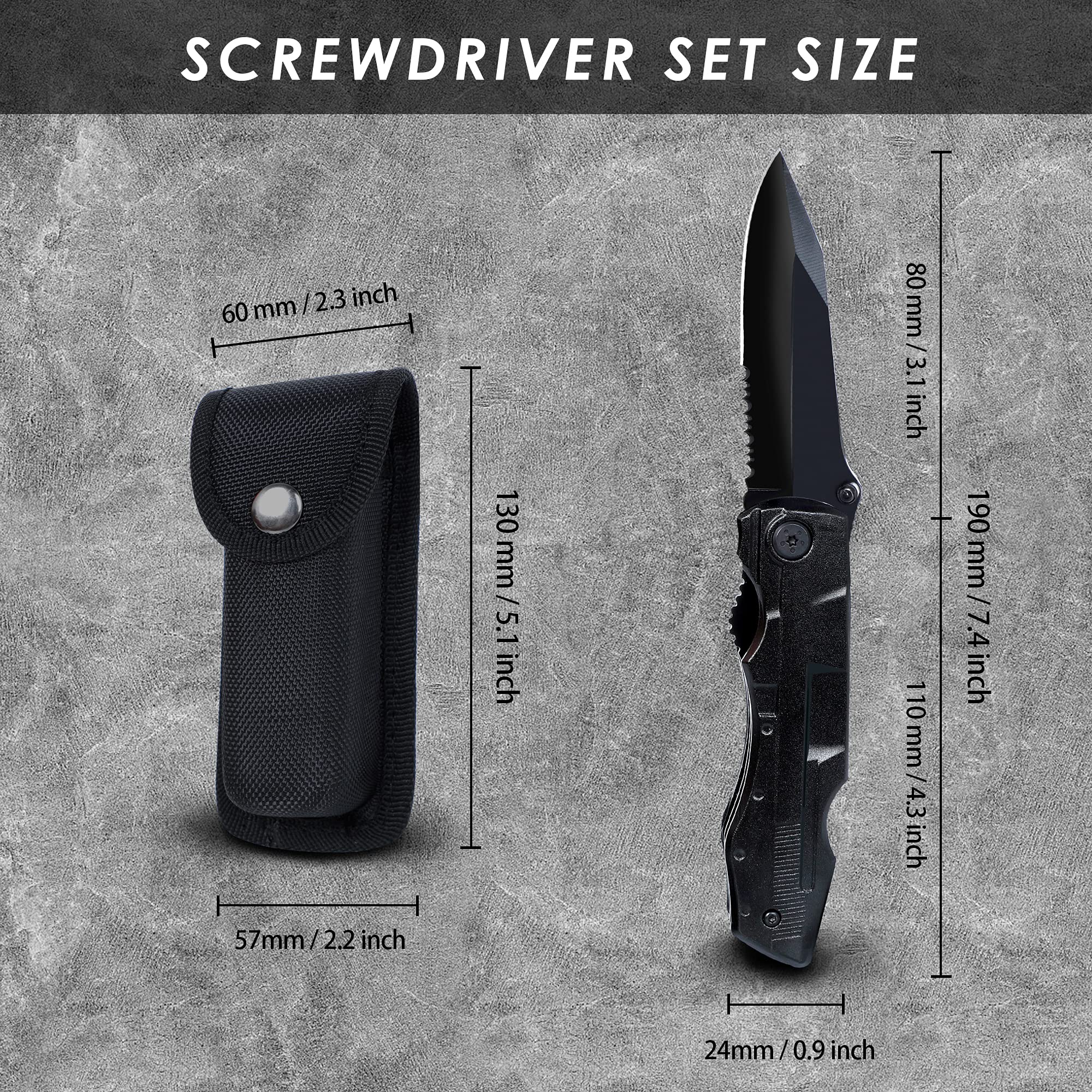 **13-in-1 Multitool Knife for Men - Best Father's Day Gift from Daughter, Son, or Wife - Portable Multi-Function Pliers for Outdoor, Camping, Hiking & Survival - Cool Gadget for Dad & Boyfriend**    *(Use Cases: Perfect for DIY projects, emergency repairs, outdoor adventures, and everyday carry!)*