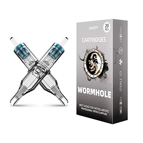 Professional 7RM 20PCS Disposable Tattoo Needle Cartridges - Curved Magnum Needles for Tattoo Pens & Machines | Ideal for Lining, Shading & Coloring | Tattoo Artist Supplies (1207RM)