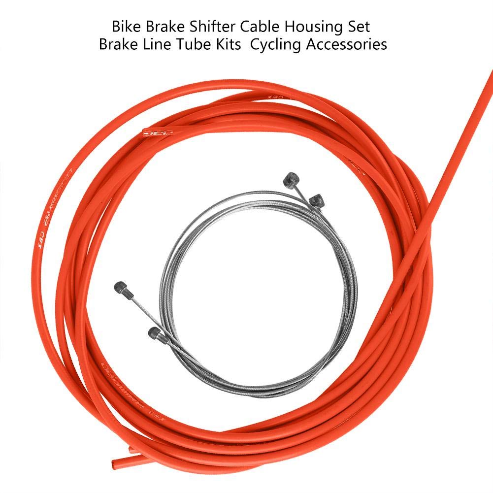 Keenso Universal Bike Brake Shifter Cable Housing Set - Compatible with Mountain & Road MTB Bikes - Durable Brake & Shift Derailleur Cable Replacement - Perfect for Gear Shifting and Braking Performance on Trails and Commutes