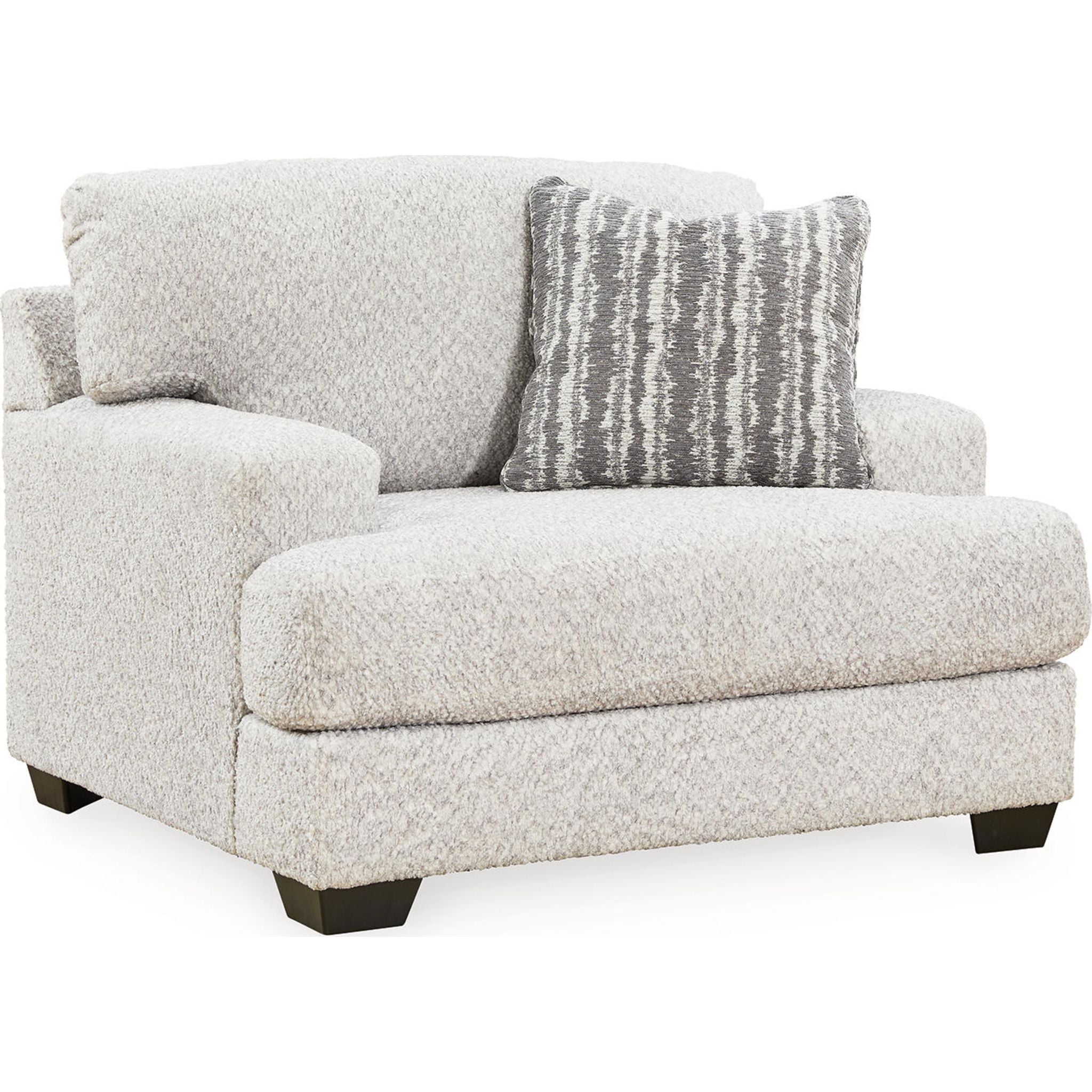 Brebryan Oversized Chair and a Half - Soft Flannel Upholstered Accent Chair for Living Room, Bedroom, or Reading Nook - Cozy Lounge Seating for Relaxation & Comfort