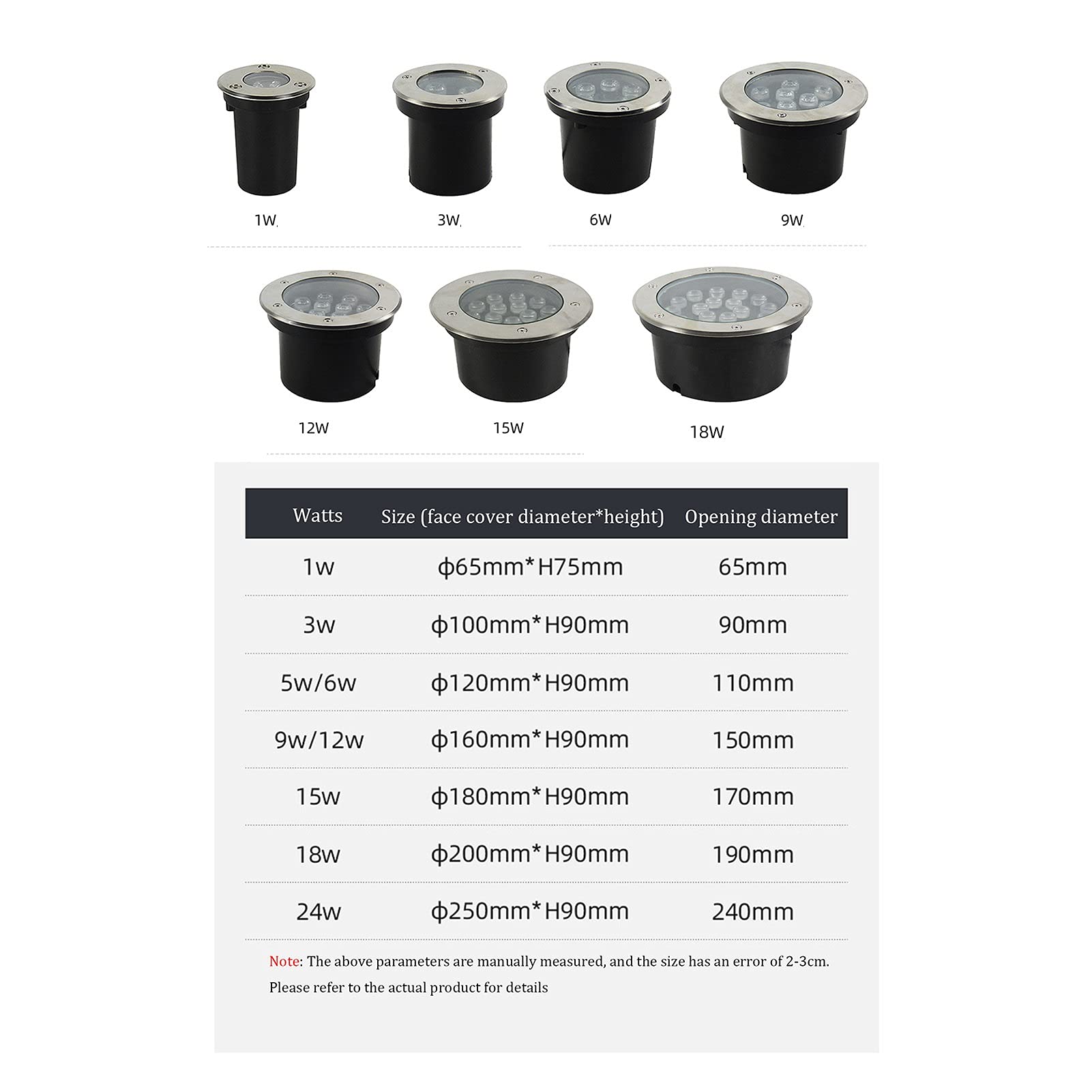 **Solar LED Outdoor Round Ground Lights - IP67 Waterproof Recessed Landscape Lighting for Garden, Patio, Lawn, Pathway - Perfect for Courtyard, Driveway & Backyard Decoration**