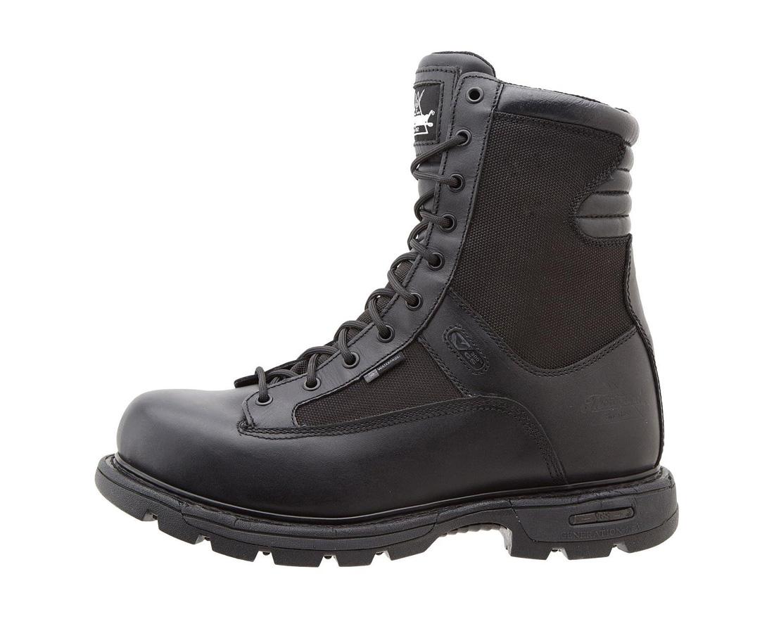 GenFlex2 Series 8 Tactical Waterproof Combat Boots for Men - Black Military & Hiking Shoes for Outdoor Adventures & Work Safety