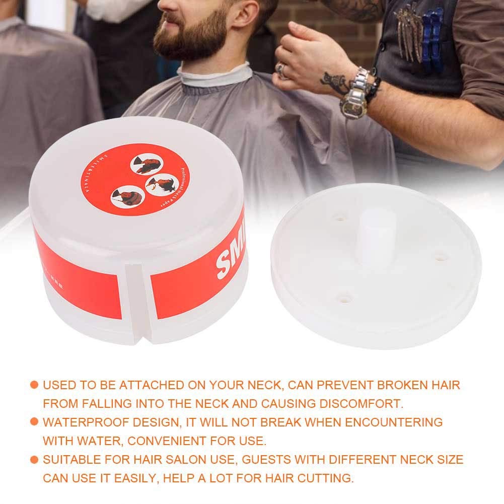 Disposable Barber Neck Strips - White Hair Cutting Neck Paper for Salon & Home Hairdressing - Ideal for Haircuts, Shaves & Styling