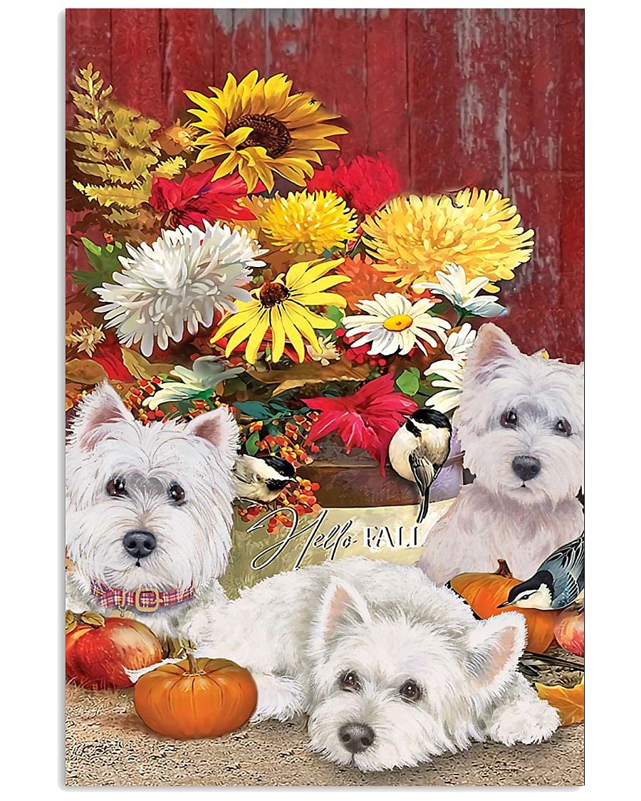 500 Piece Hello Fall Westie Sunflower Jigsaw Puzzle for Adults & Kids - Educational Developmental Toy Game Gift with Digital Printing | Perfect for Family Bonding, Classroom Activities & Stress Relief
