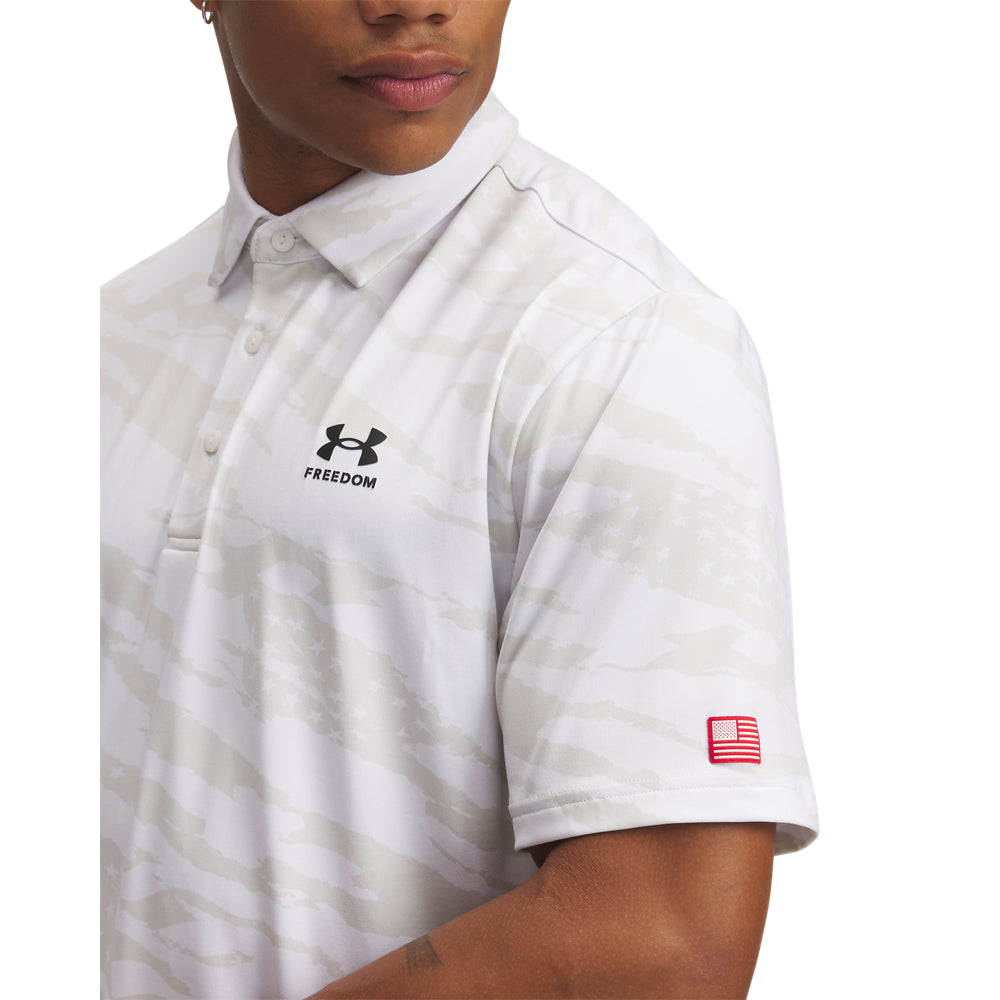 Men's Under Armour Freedom Polo Shirt - Moisture-Wicking Performance Golf & Casual Wear for Active Lifestyles
