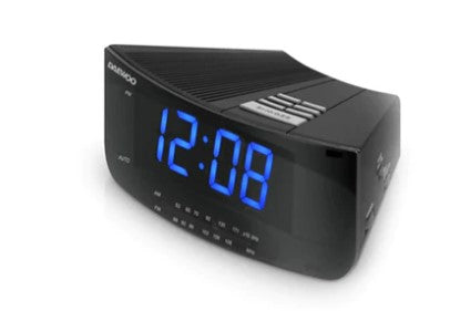 Daewoo DI 2618 Digital Alarm Clock Radio with AM/FM, Dual Alarm, Snooze - 220V-240V for International Use - Perfect for Bedrooms, Offices & Travel