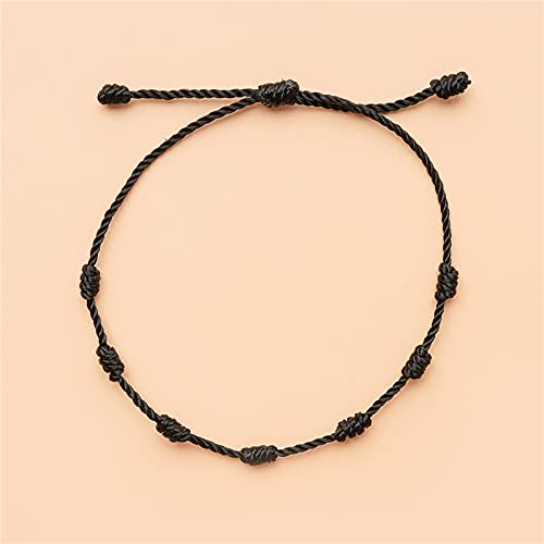 Handmade 7 Knots Red String Bracelet - Lucky Charm for Success, Prosperity & Protection | Bling Friendship Jewelry for Women, Men, Couples & Teens | Perfect for Gifts, Daily Wear & Spiritual Blessings