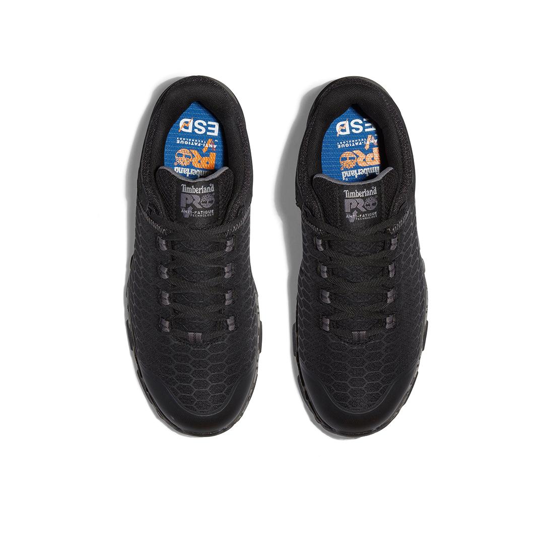 Powertrain Sport Alloy Toe Work Shoes SD35 - Black Safety Shoes for Men, Lightweight & Comfortable for Construction, Warehouse & Industrial Work