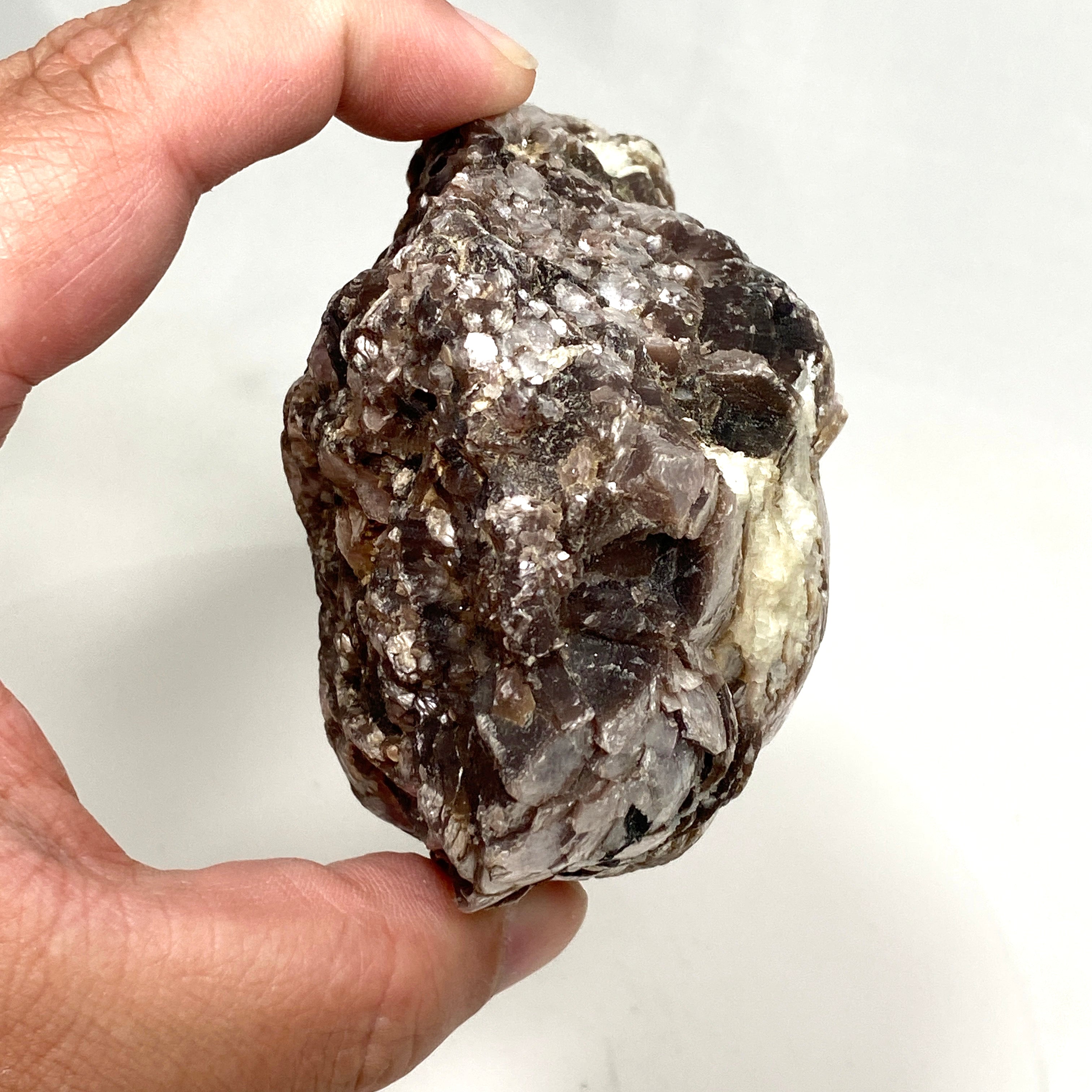 Natural Lepidolite Crystal Stone - Healing & Stress Relief | LEPC 01 | Meditation, Jewelry Making & Home Decor