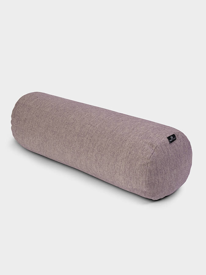 Organic Buckwheat Meditation Bolster Cushion for Yoga & Zen - Two-Tone Yoga Pillow for Home Studio, Meditation & Relaxation - Perfect for Yoga Practice, Zen Meditation & Stress Relief