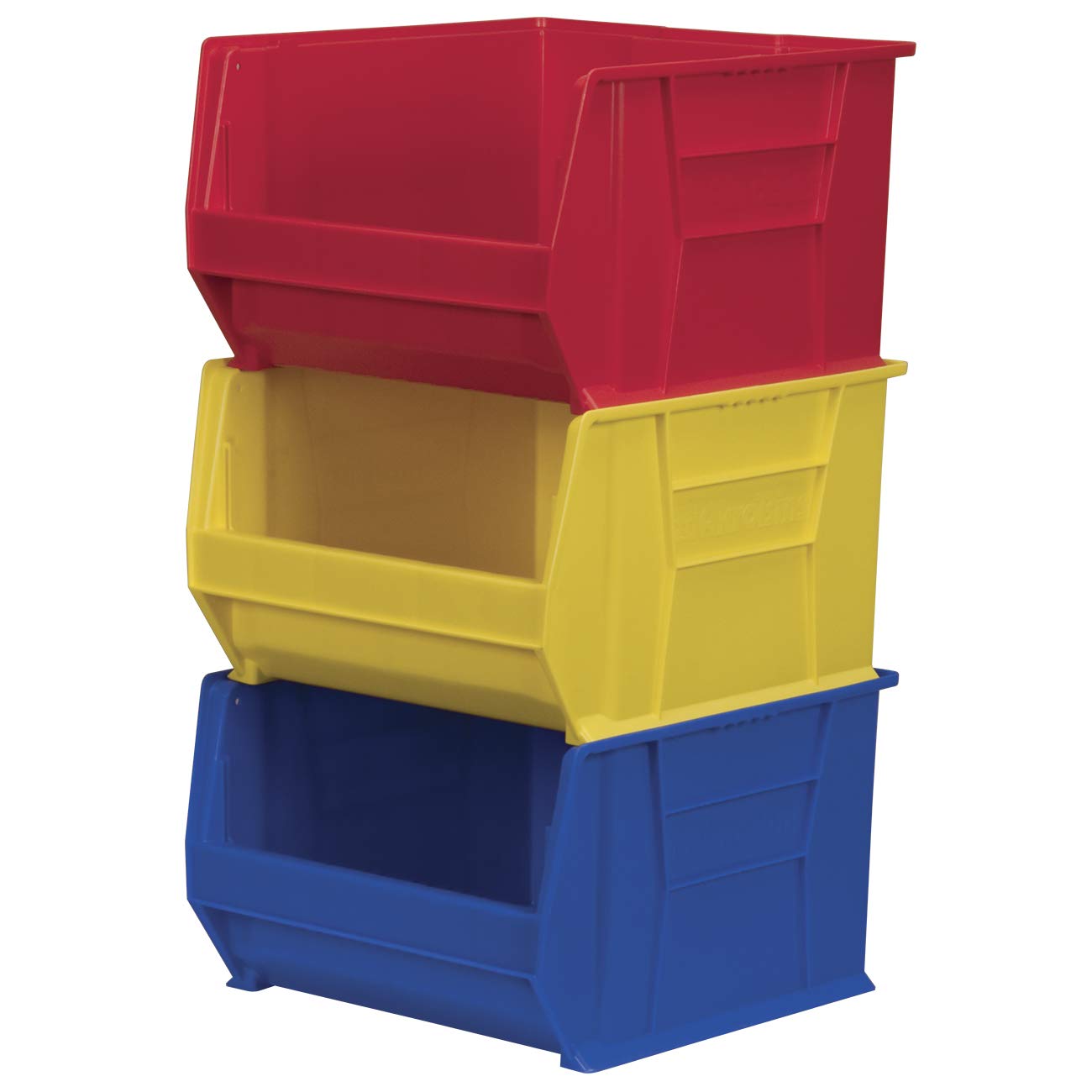 Akro-Mils 30282 Large Plastic Storage Bins - 2-Pack Stackable Organizer Bins for Garage, Classroom, Warehouse (20