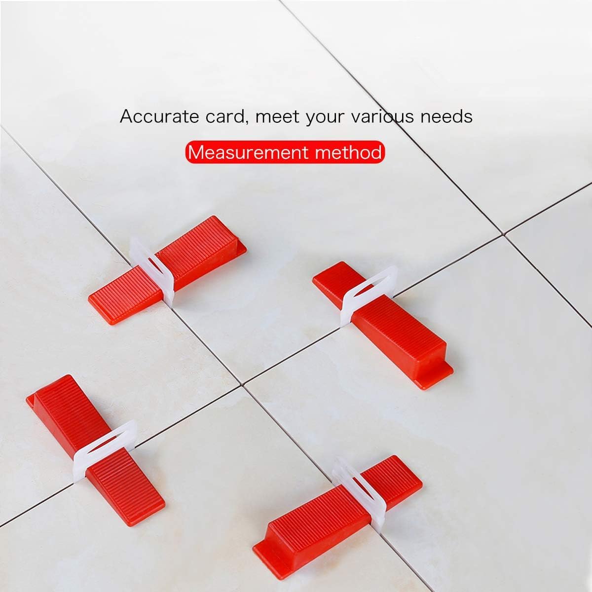 1000pcs Tile Leveling System Kit - Medium Size Pack for Bathroom & Kitchen Tile Installation - Rustproof Spacers with Ergonomic Pliers (Fits 1/8