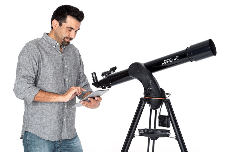 Celestron Astro Fi 90mm Refractor Telescope - Portable Astronomy Telescope for Adults & Kids, Smartphone Compatible Stargazing - Perfect for Backyard, Camping & Night Sky Observation
