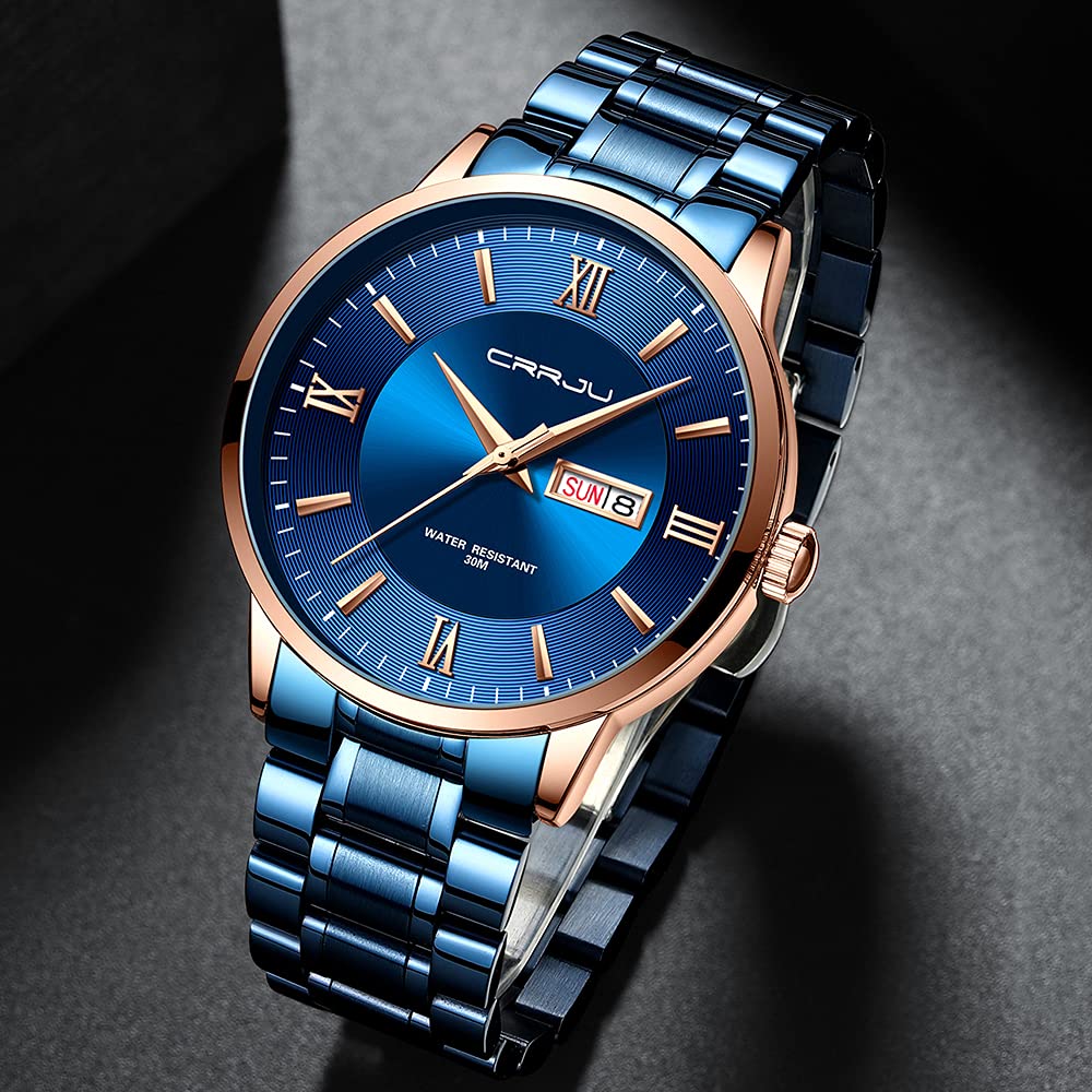Luxury Men's Stainless Steel Watch - Business Chronograph for Office & Formal Events
