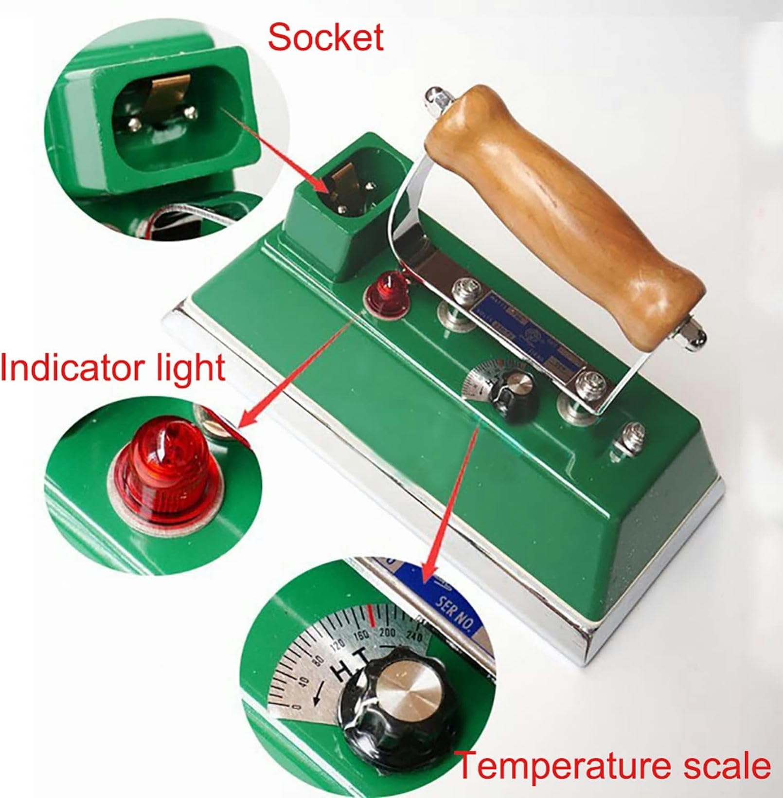 Adjustable Temperature Snooker Table Iron - Thermostatic Pool Table Cloth Iron for Billiard Games Room & Playroom Clubs | Perfect for Professional Maintenance & Home Use