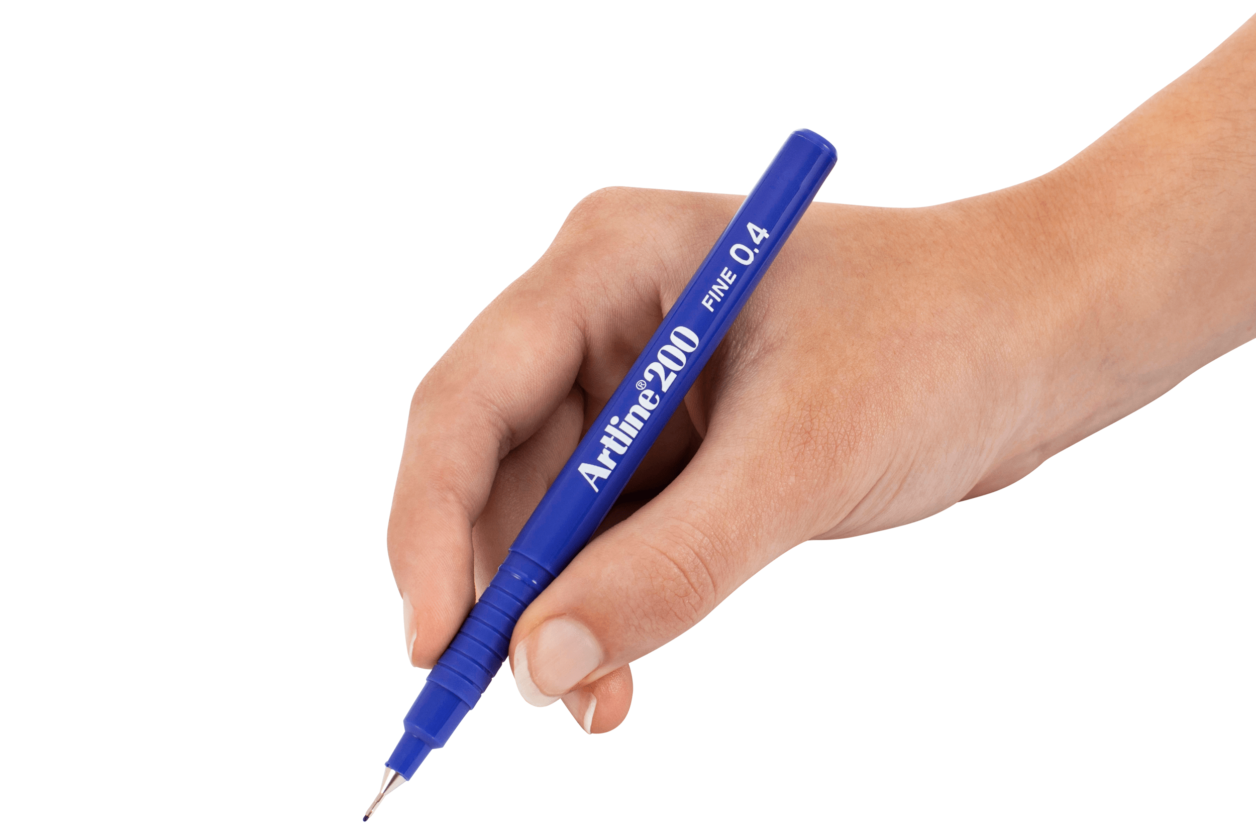 Artline 200 Fineliner Pen 0.4mm Blue - 12 Pack Set for Sketching, Journaling & Note Taking - Premium Fine Tip Marker Pens for Artists, Students & Office Use