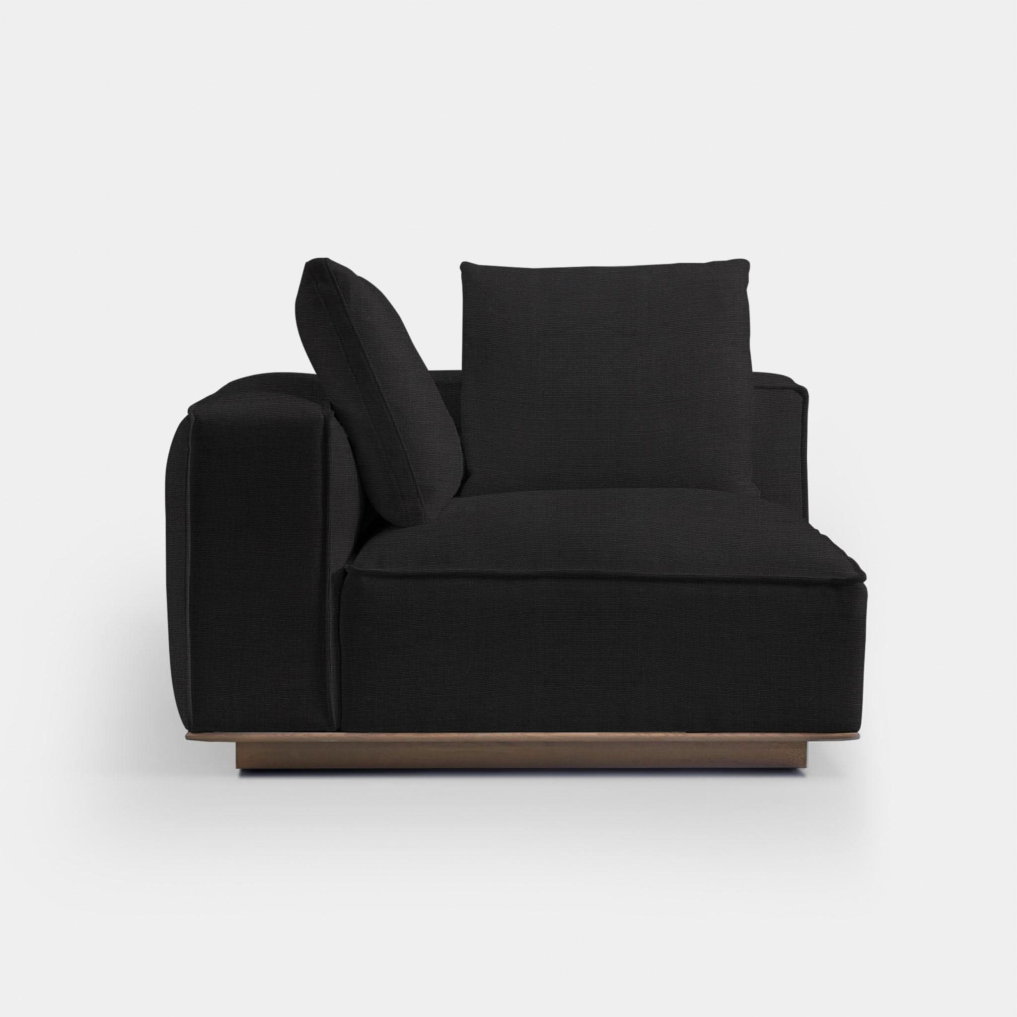 Modern Santorini Left Corner Sectional Sofa - Comfortable L-Shaped Couch for Living Room, Lounge & Home Theater