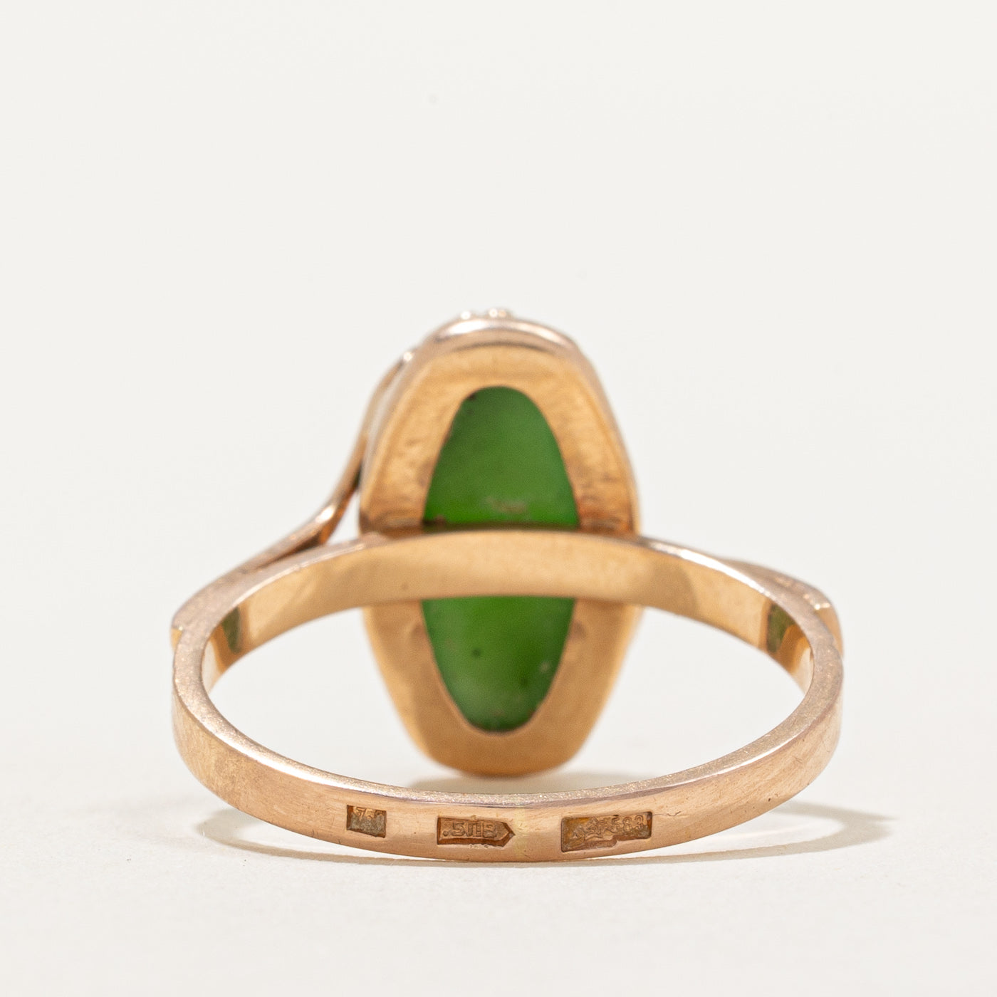 Exquisite 4.90ct Nephrite Jade Cocktail Ring - Size 8 | Elegant Green Gemstone Jewelry for Women | Perfect for Evening Parties, Weddings & Special Occasions