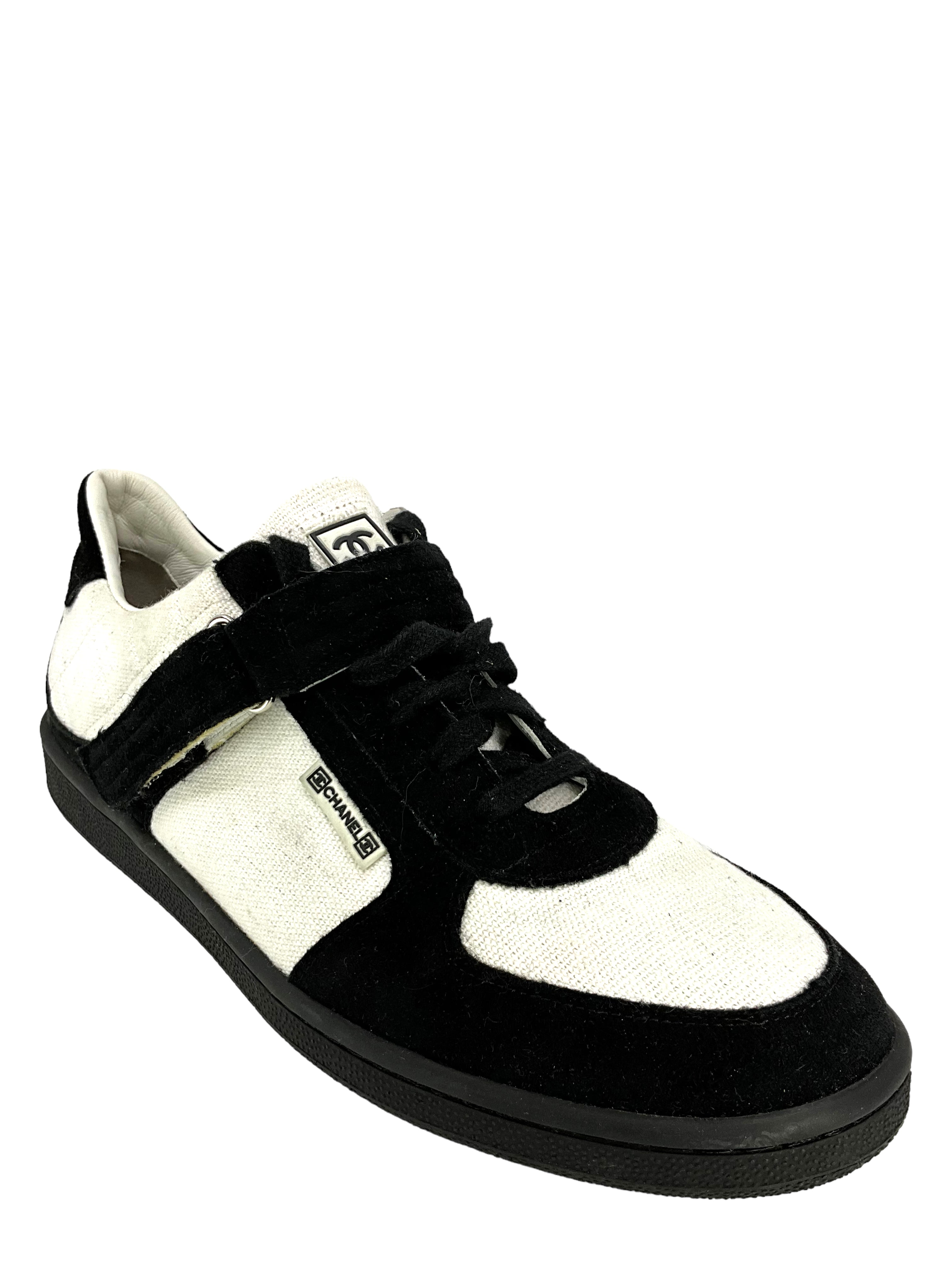CHANEL Sports Line Suede Velcro Sneakers for Men - Size 11 US | Luxury Athletic Shoes for Running, Gym & Casual Wear