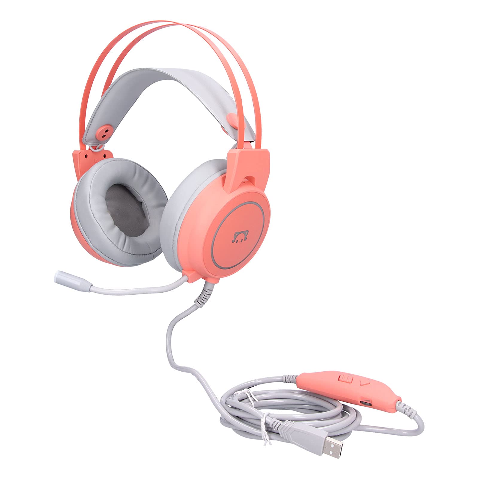 SALUTUY Gaming Headset with 50mm Speaker - Comfortable Wired Over-Ear Headphones with Stereo Sound for PC, PS4, Xbox - Pink | Perfect for Gaming, Streaming & Online Classes
