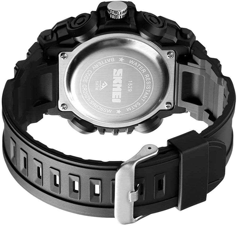 MASTOP Men's Analog Digital Dual Display Military Sports Watch - Waterproof, Shockproof, Multifunction with Alarm & LED Backlight - Perfect for Outdoor, Running, Hiking & Daily Use