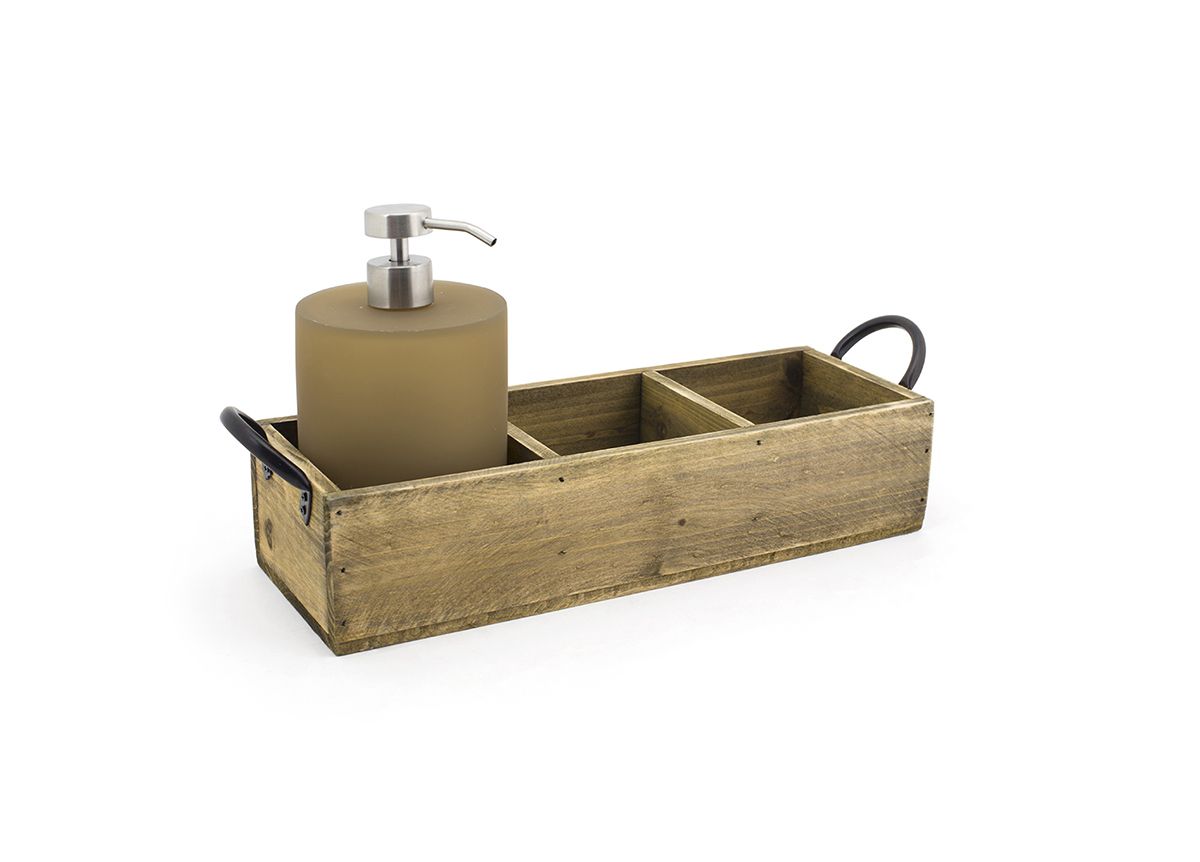 Rustic Wood Napkin Holder - Natural Wooden Tableware for Kitchen & Dining - 13.75 x 4.75 Inches (Set of 4) - Perfect for Farmhouse, Rustic, and Modern Home Decor