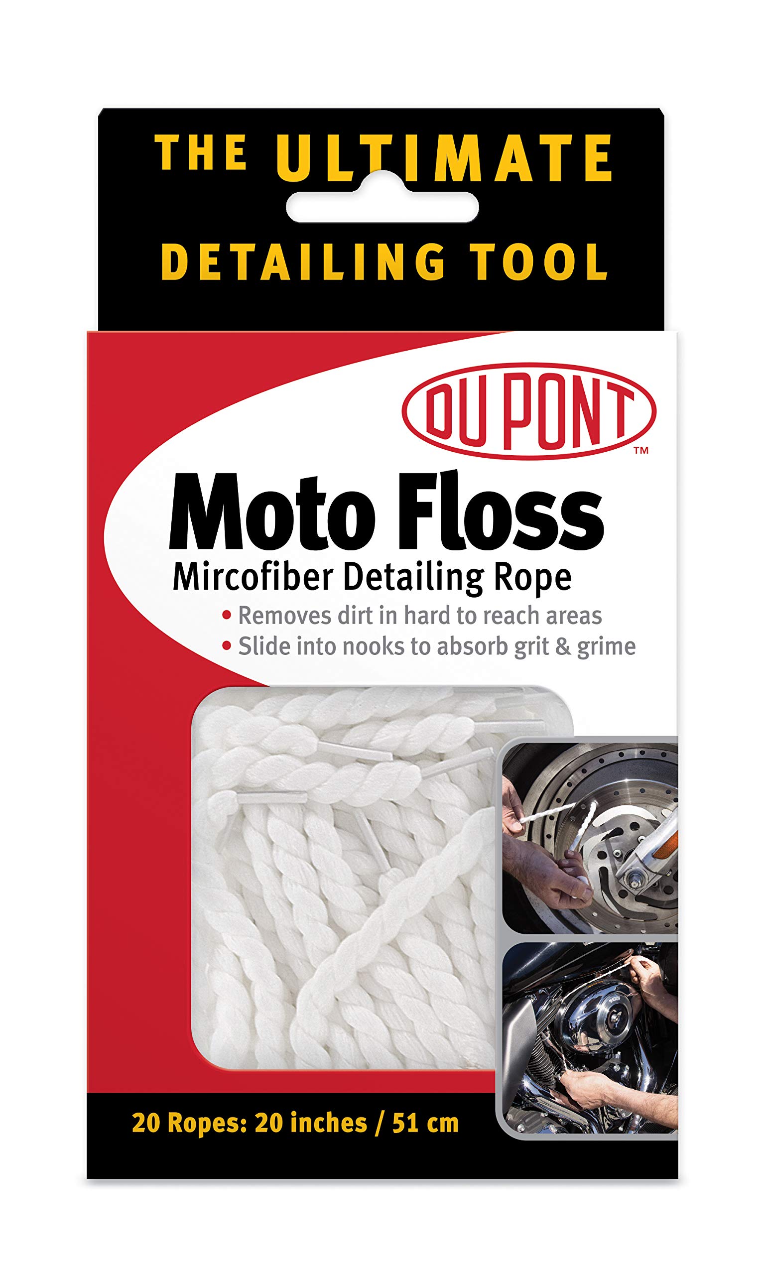 DuPont Moto Floss - Premium Dental Floss for Motorcycle Riders | Strong & Gentle Teeth Cleaning | Perfect for Travel & Outdoor Adventures