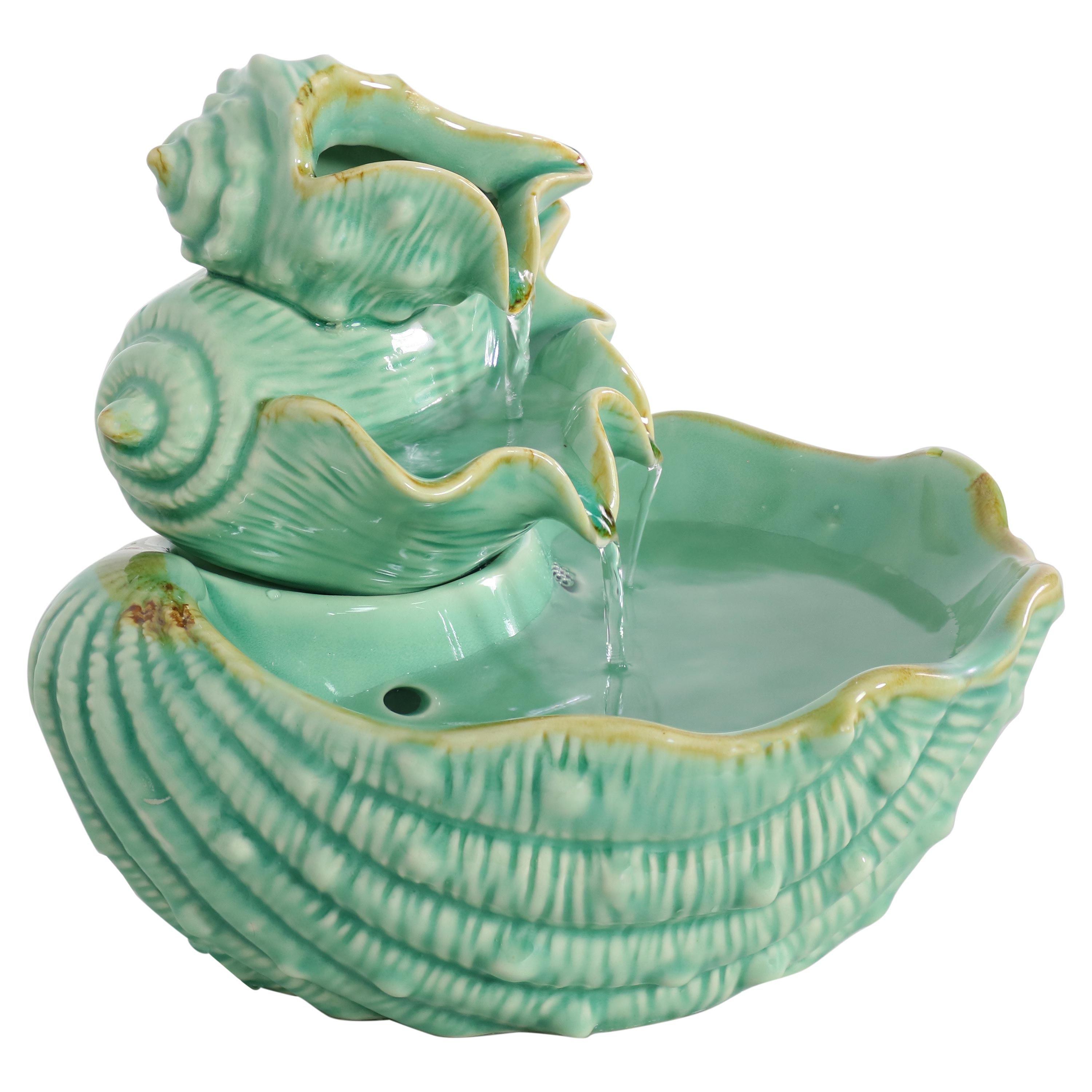 Sunnydaze Stacked Seashells Tabletop Water Fountain - Relaxing Indoor/Outdoor Decorative Fountain for Home, Office, Garden & Patio