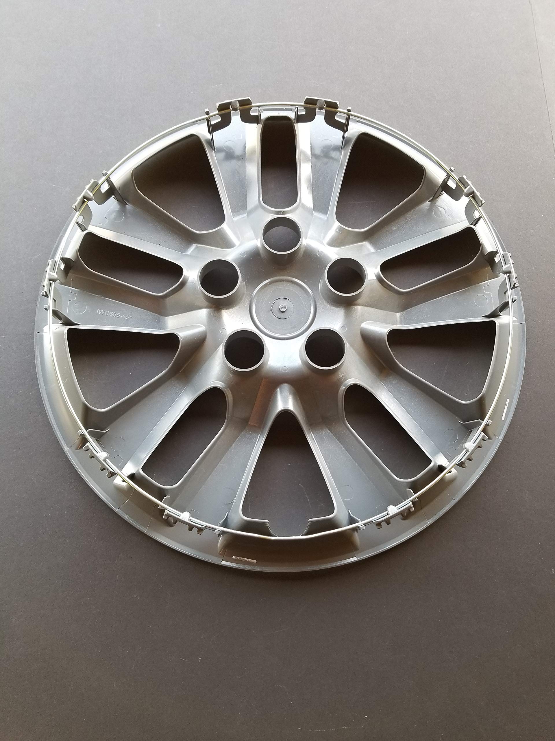 16 Inch 10-Spoke Silver Plastic Wheel Cover Hubcap for 2013-2018 Nissan Altima (1-Piece) - Enhance Your Car's Appearance & Protect Rims from Damage - Perfect for Daily Commuting, Road Trips & All-Weather Protection