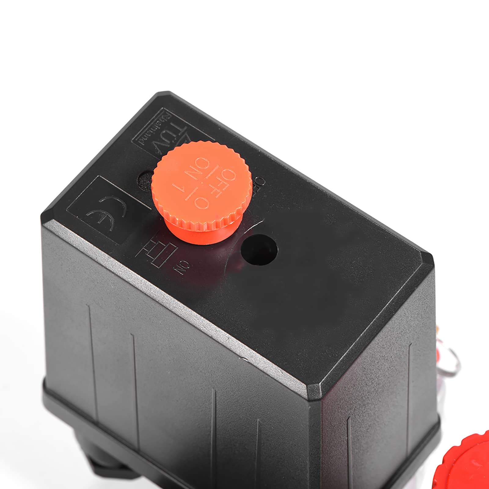 Central Pneumatic Air Compressor Pressure Switch with Gauges - Precision Air Flow Control for DIY, Workshop & Industrial Applications