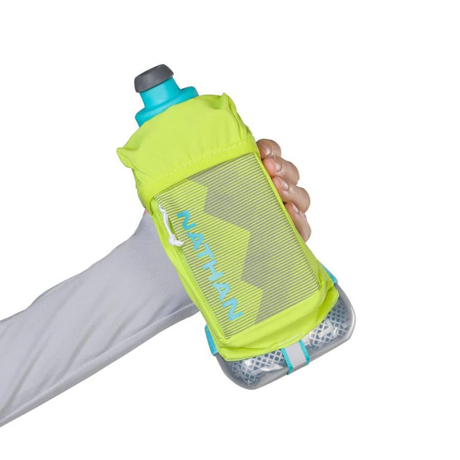 QuickSqueeze Plus 18oz Insulated Handheld Water Bottle - Leakproof & Durable for Gym, Hiking & Outdoor Activities