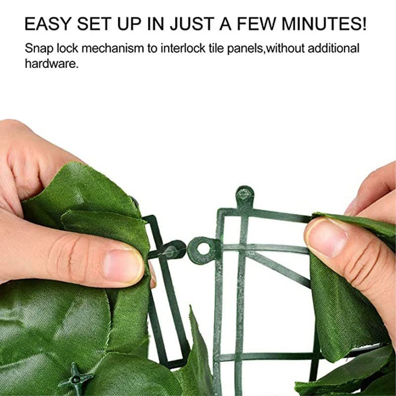 Artificial Leaf Privacy Screen - 100x600cm Green Faux Ivy Fence for Garden Decor, Wedding Backdrop & Outdoor Shade - Durable UV Resistant Decorative Fencing (WEWYQSJXBXF-220623) | Perfect for Patio Privacy, Balcony Covering & Event Decorations