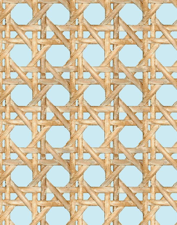 Wallshoppe Faux Caning Wallpaper - Peel and Stick Removable Wallpaper for Bedroom, Living Room & Office Decor - Easy to Install Self-Adhesive Wallpaper